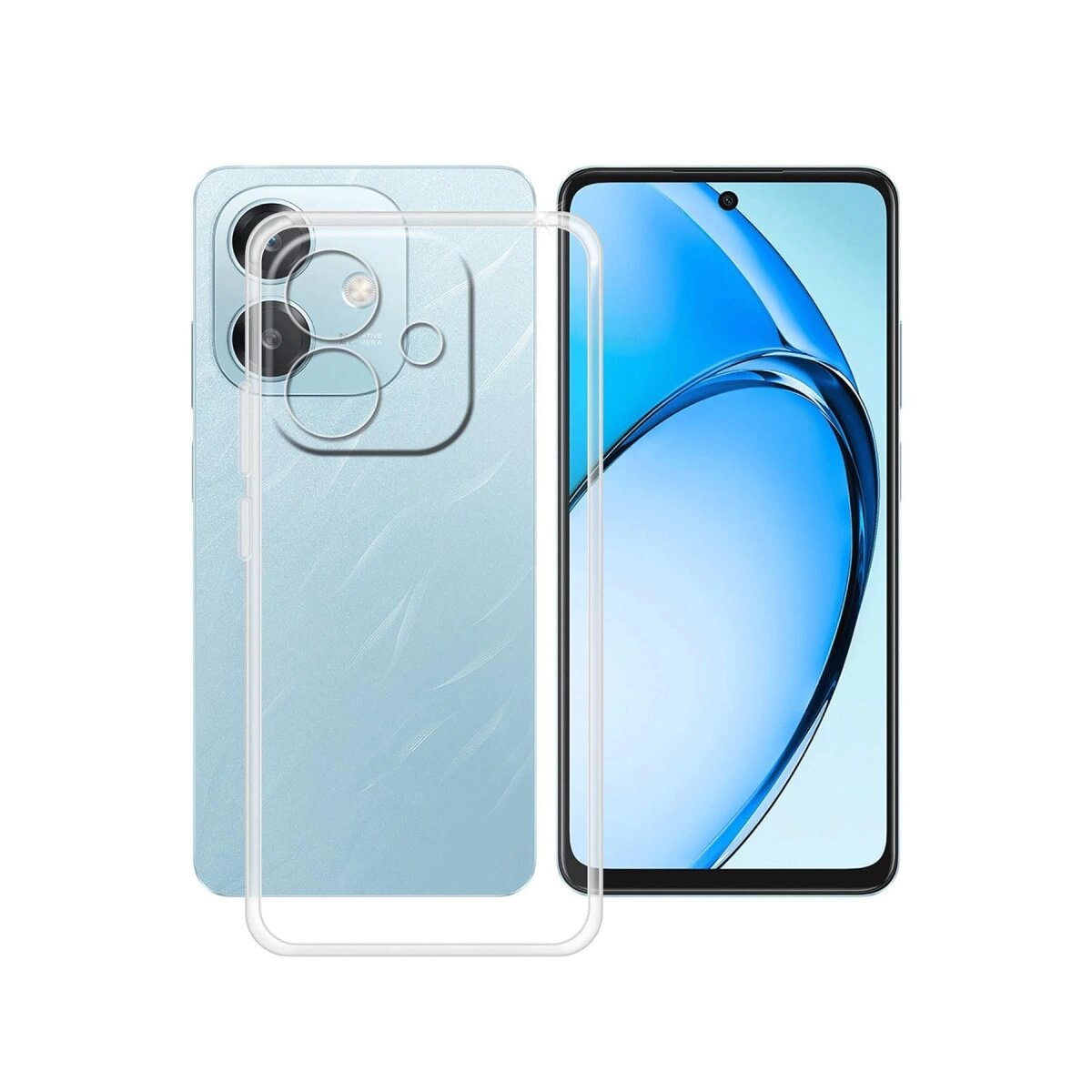 Oppo A3 Kılıf Lüx Şeffaf Silikon