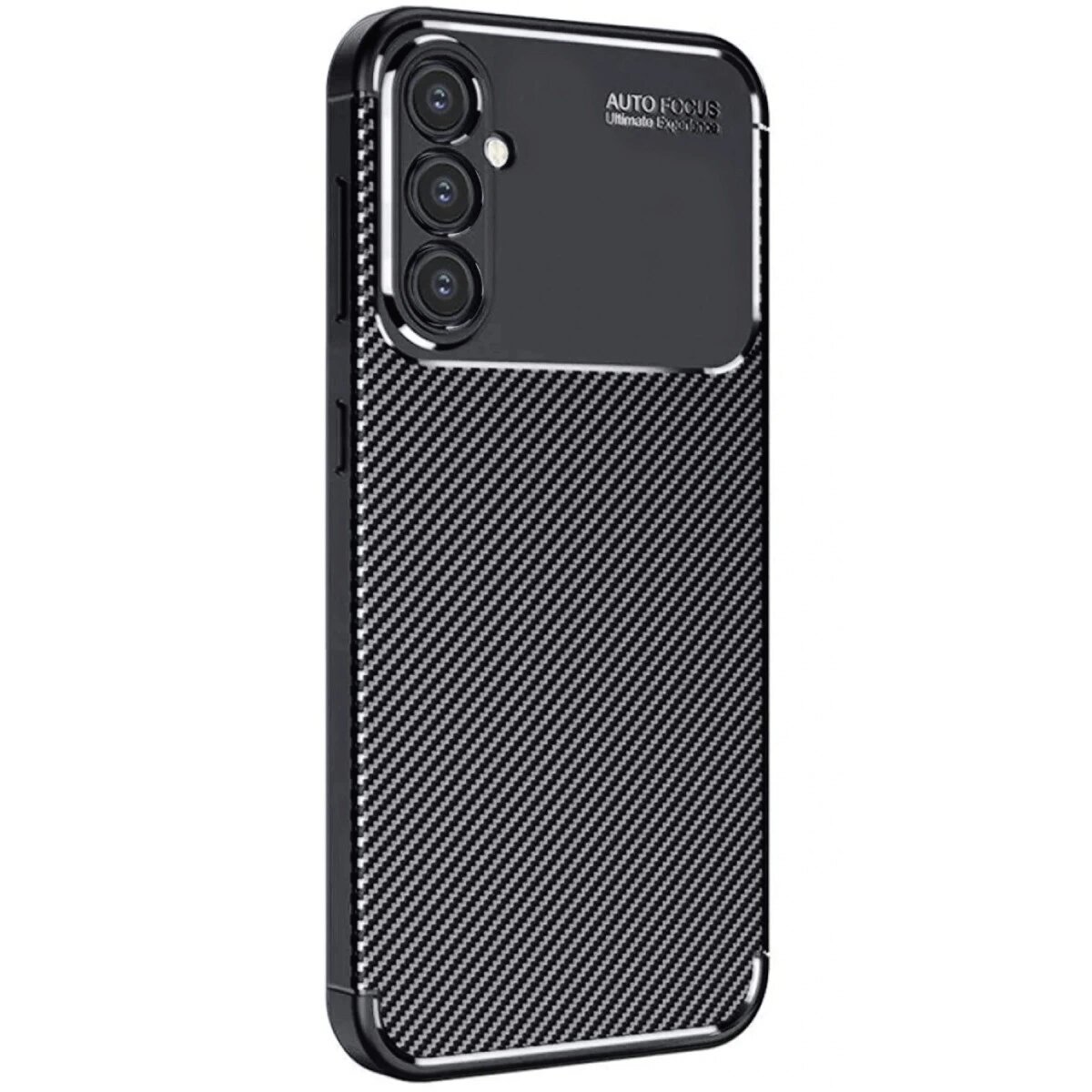 Samsung Galaxy A26 Kılıf Auto Focus Karbon Kapak - Siyah
