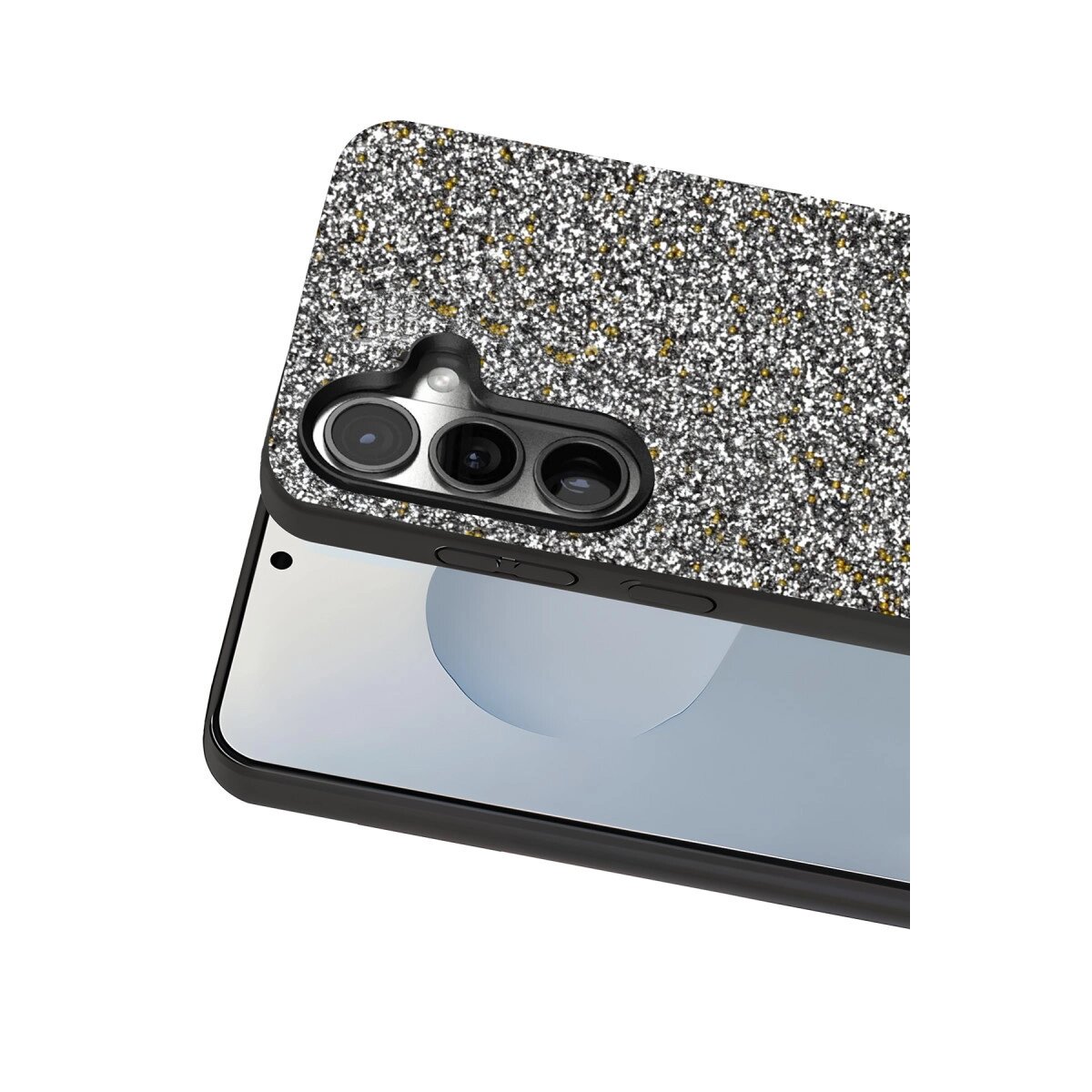 Onegif Samsung Galaxy S25 Plus Bright Simli Kapak - Gold Onegif Samsung Galaxy S25 Plus Bright Simli Kapak - Gold
