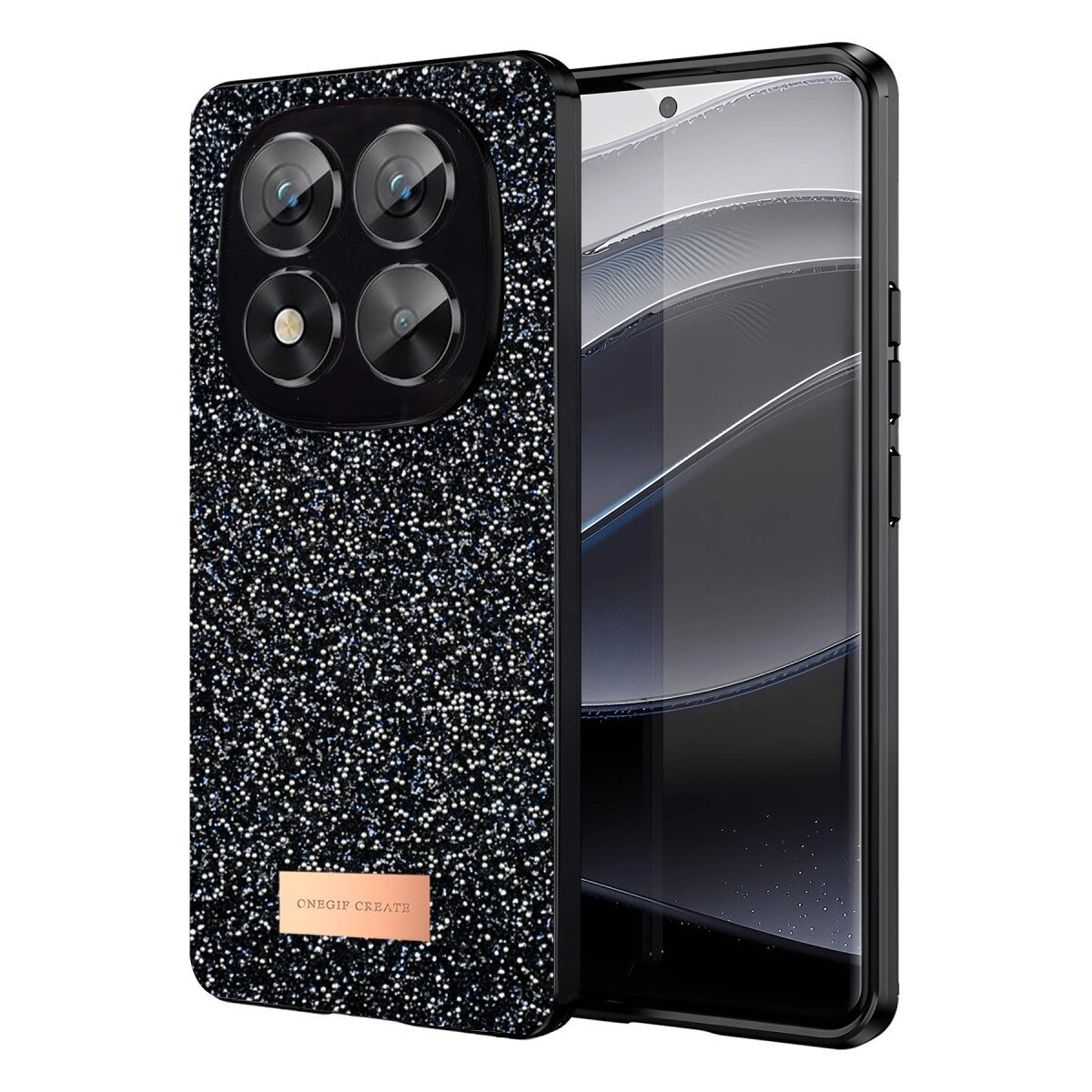 Onegif Xiaomi Redmi Note 14 Pro 5g Bright Simli Kapak - Siyah Onegif Xiaomi Redmi Note 14 Pro 5g Bright Simli Kapak - Siyah