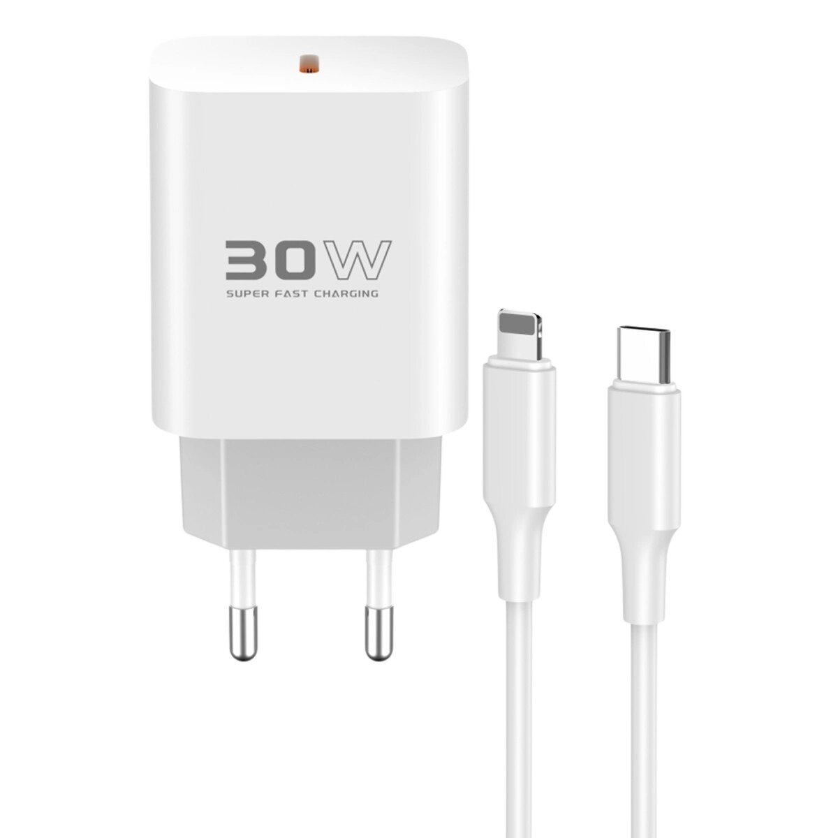 C87c 30w Type-c Çıkışlı Ekstra Dl50 1m Type-c To Lightning Kablolu Pd Şarj Cihazı - Beyaz C87c 30w Type-c Çıkışlı Ekstra Dl50 1m Type-c To Lightning Kablolu Pd Şarj Cihazı - Beyaz