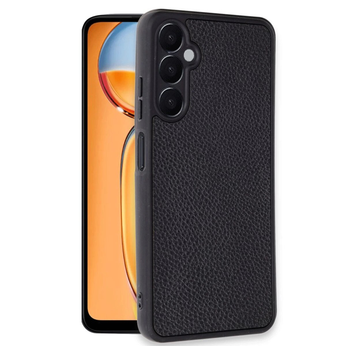 Samsung Galaxy A36 Kılıf Aras Deri Kapak - Siyah Samsung Galaxy A36 Kılıf Aras Deri Kapak - Siyah