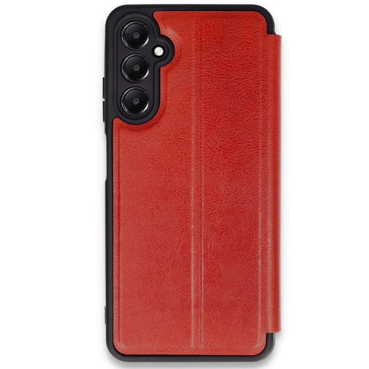 Samsung Galaxy A26 Kılıf Flip Cover - Kırmızı Samsung Galaxy A26 Kılıf Flip Cover - Kırmızı