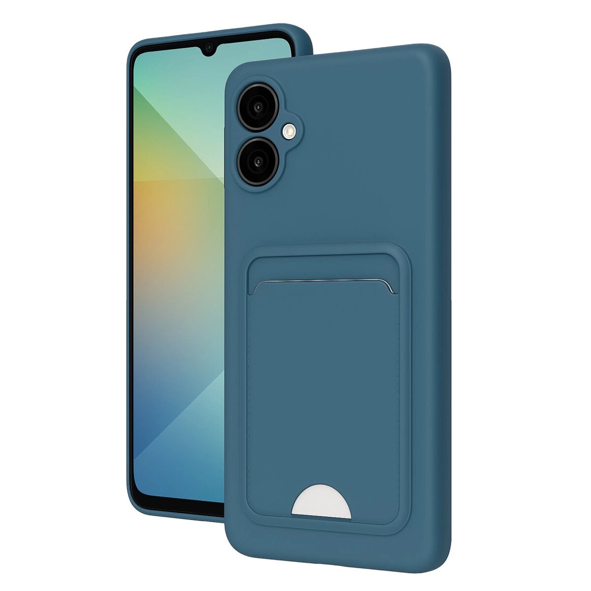 Samsung Galaxy A06 Kılıf Kelvin Kartvizitli Silikon - Mavi Samsung Galaxy A06 Kılıf Kelvin Kartvizitli Silikon - Mavi