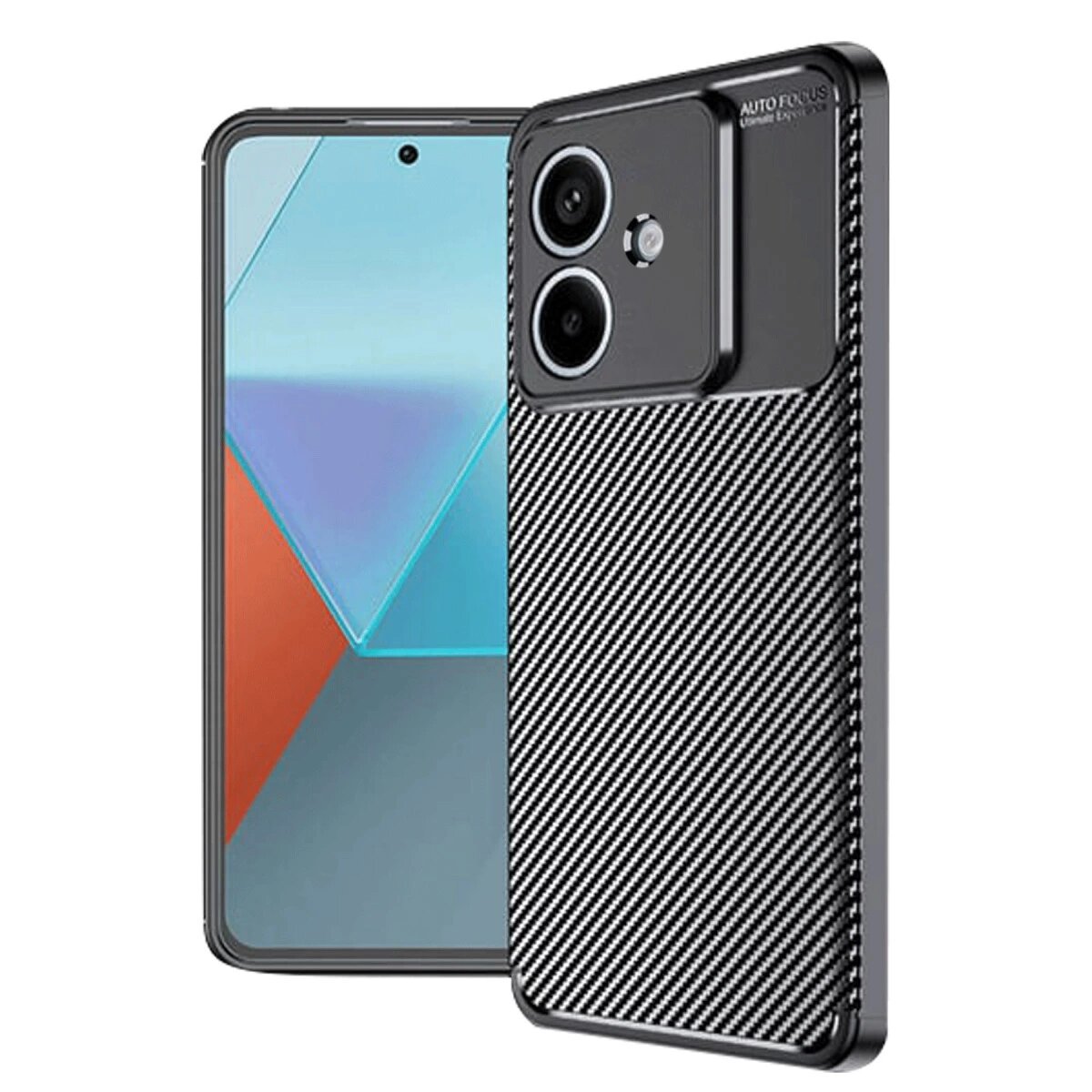 Oppo A3 Kılıf Auto Focus Karbon Kapak - Siyah Oppo A3 Kılıf Auto Focus Karbon Kapak - Siyah