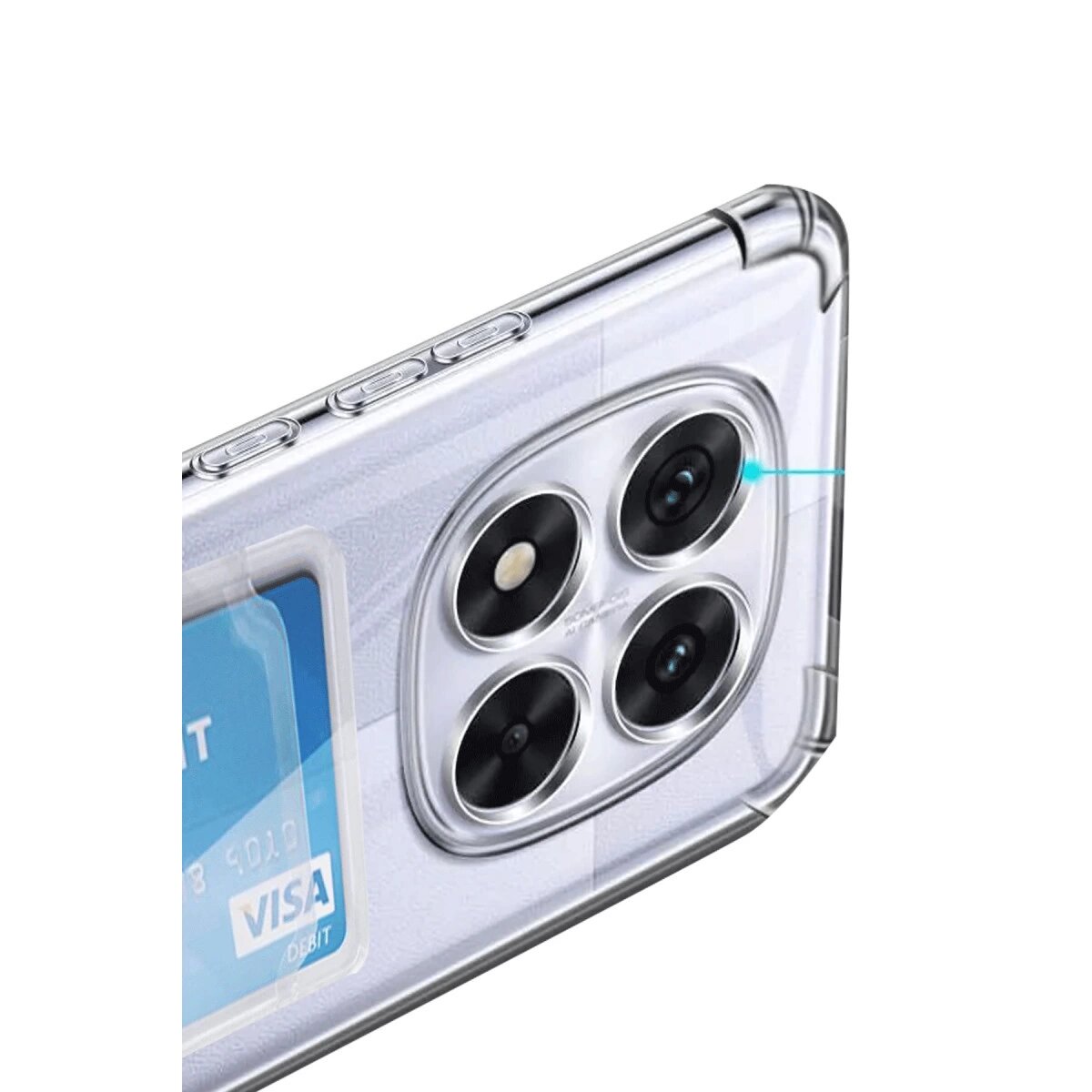 Xiaomi Redmi Note 14 Pro 5g Kılıf Kart Şeffaf Silikon - Şeffaf Xiaomi Redmi Note 14 Pro 5g Kılıf Kart Şeffaf Silikon - Şeffaf