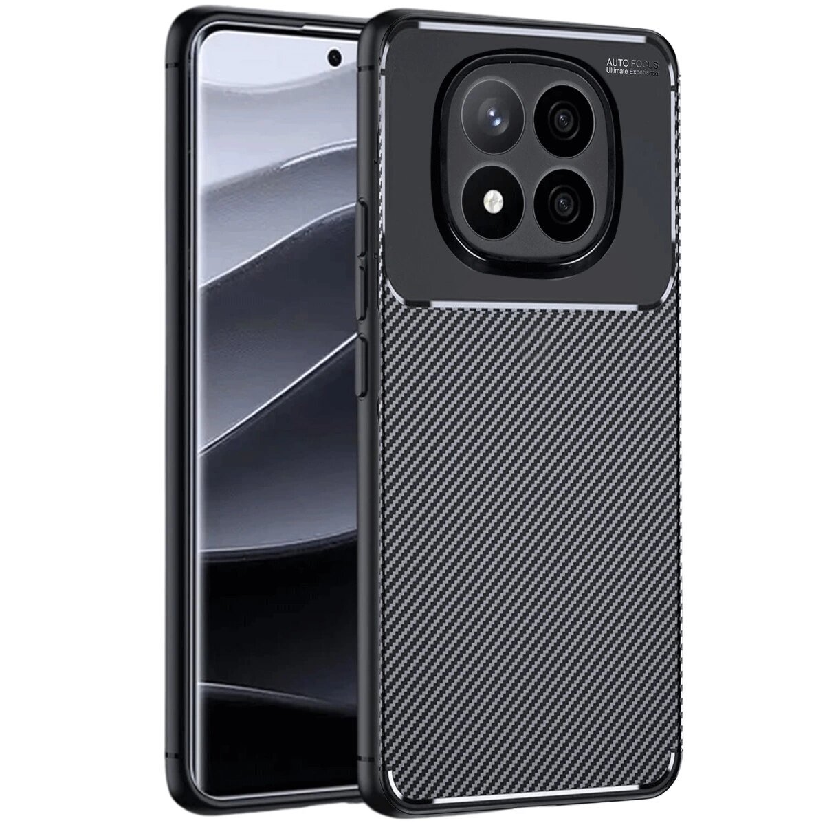 Xiaomi Redmi Note 14 Pro 5g Kılıf Auto Focus Karbon Kapak - Siyah Xiaomi Redmi Note 14 Pro 5g Kılıf Auto Focus Karbon Kapak - Siyah