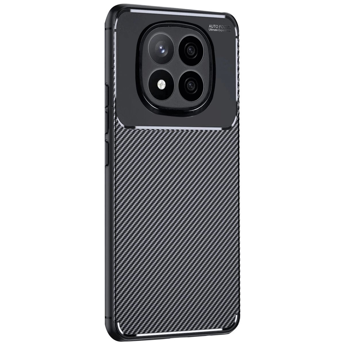 Xiaomi Redmi Note 14 Pro Plus Kılıf Auto Focus Karbon Kapak - Siyah