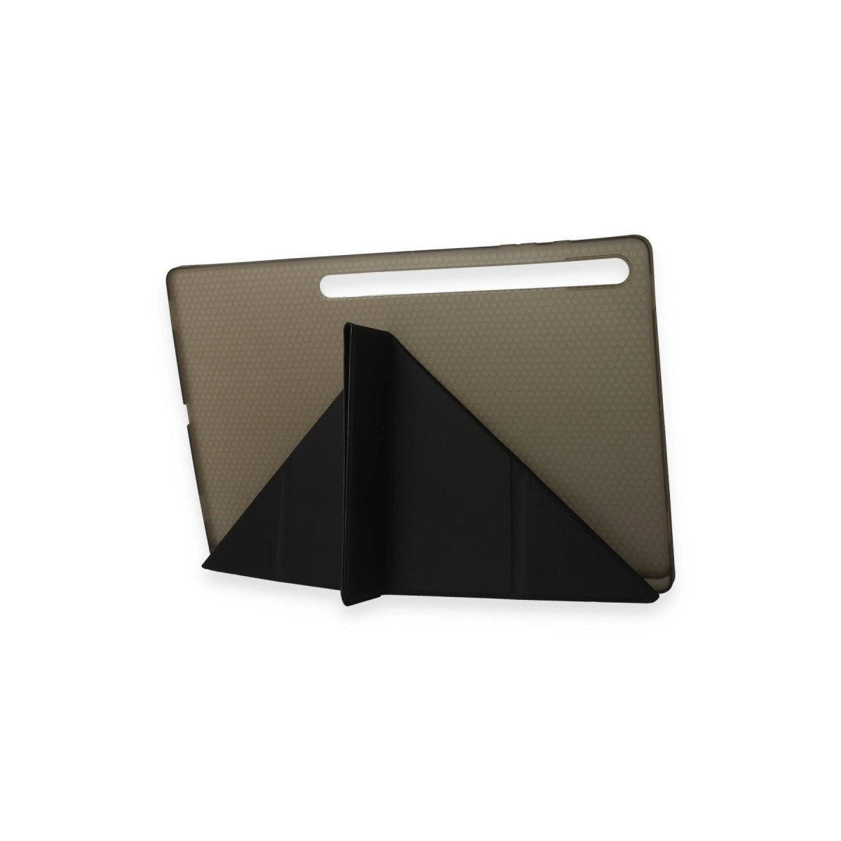 Samsung Galaxy Tab A9 Plus Kılıf Kalemlikli Mars Tablet Kılıfı - Koyu Gri Samsung Galaxy Tab A9 Plus Kılıf Kalemlikli Mars Tablet Kılıfı - Koyu Gri