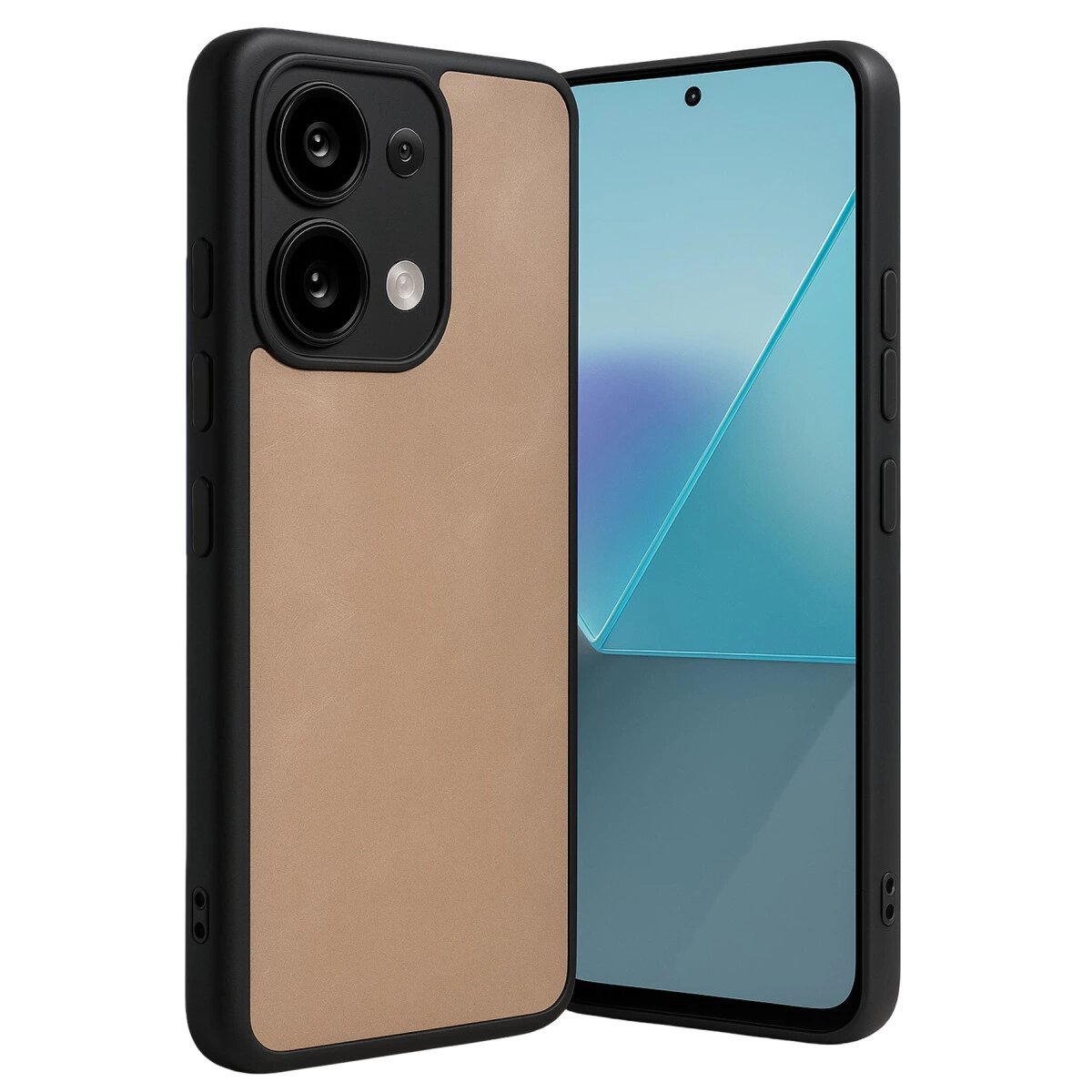 Xiaomi Redmi Note 13 Pro 5g Kılıf Aras Deri Kapak - Pudra Xiaomi Redmi Note 13 Pro 5g Kılıf Aras Deri Kapak - Pudra