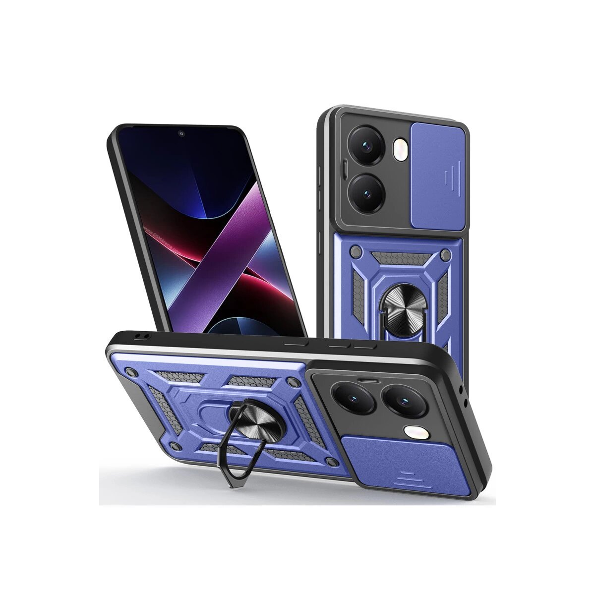 Xiaomi Poco X7 Pro Kılıf Pars Lens Yüzüklü Silikon - Lacivert Xiaomi Poco X7 Pro Kılıf Pars Lens Yüzüklü Silikon - Lacivert