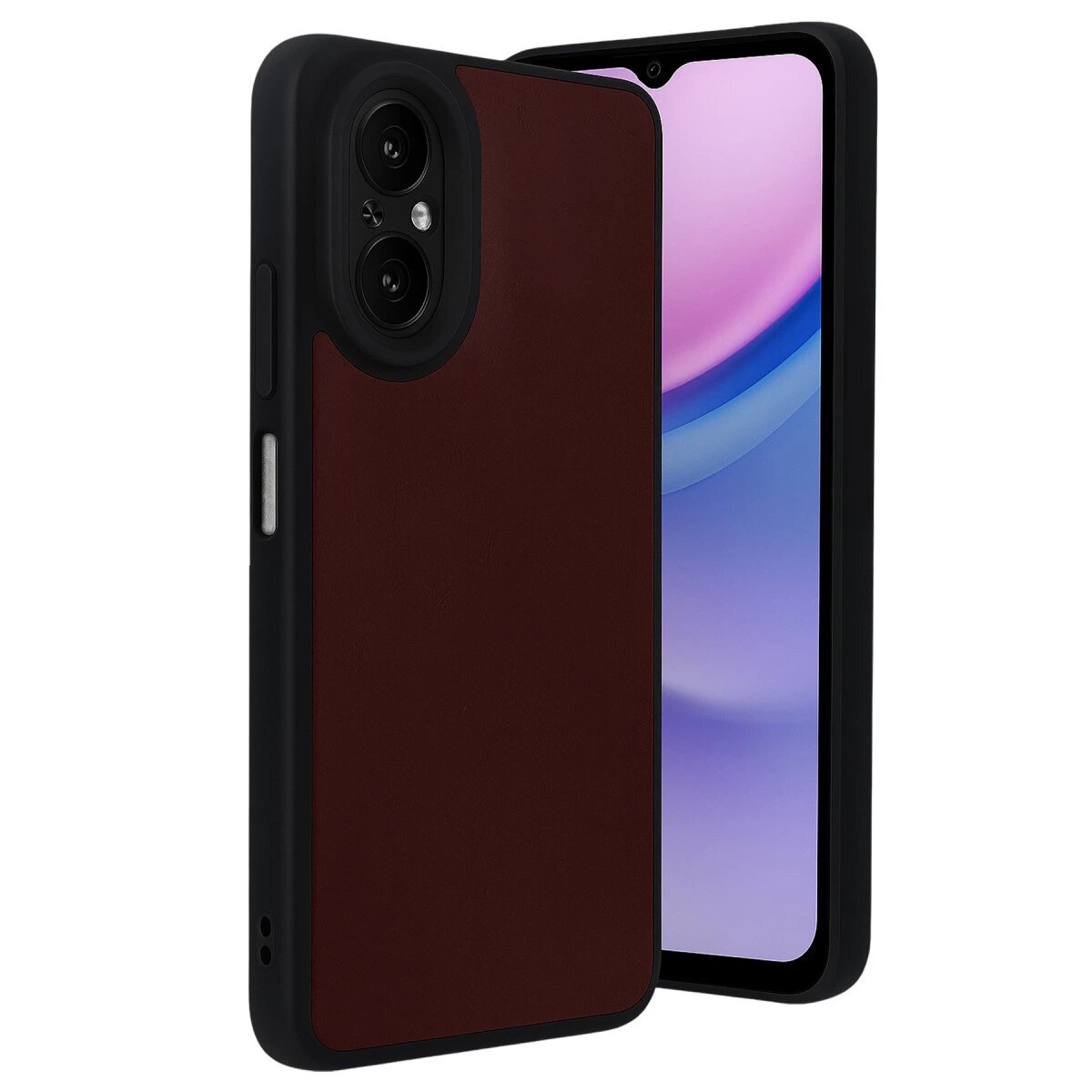 Realme 12 Lite Kılıf Aras Deri Kapak - Bordo Realme 12 Lite Kılıf Aras Deri Kapak - Bordo
