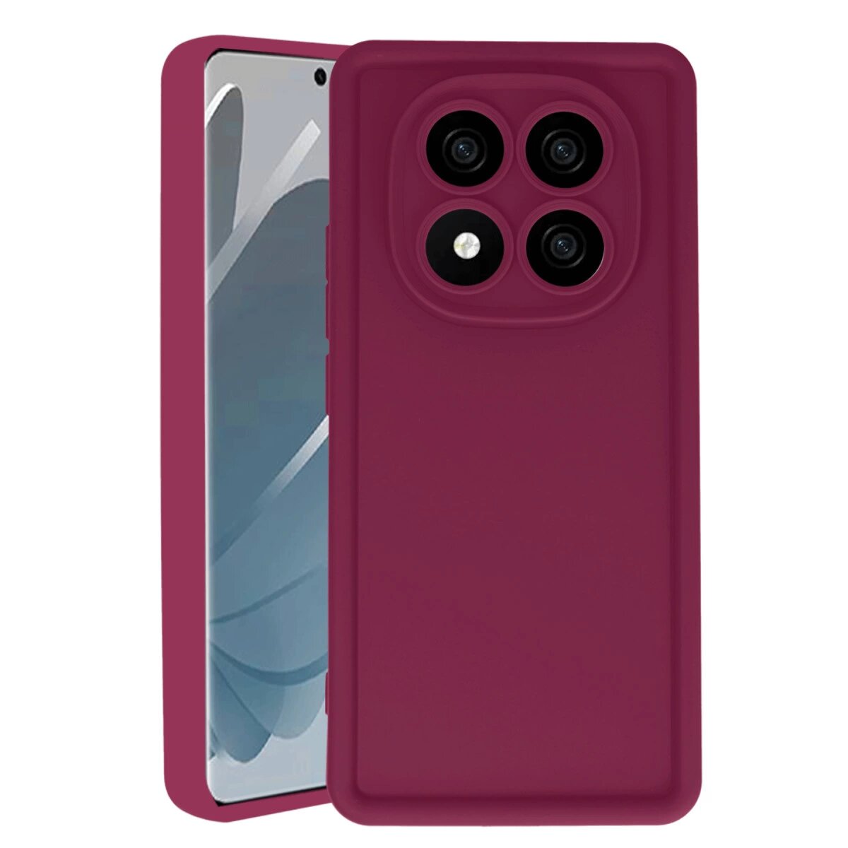 Xiaomi Redmi Note 14 Pro 5g Kılıf Viera Silikon - Bordo Xiaomi Redmi Note 14 Pro 5g Kılıf Viera Silikon - Bordo