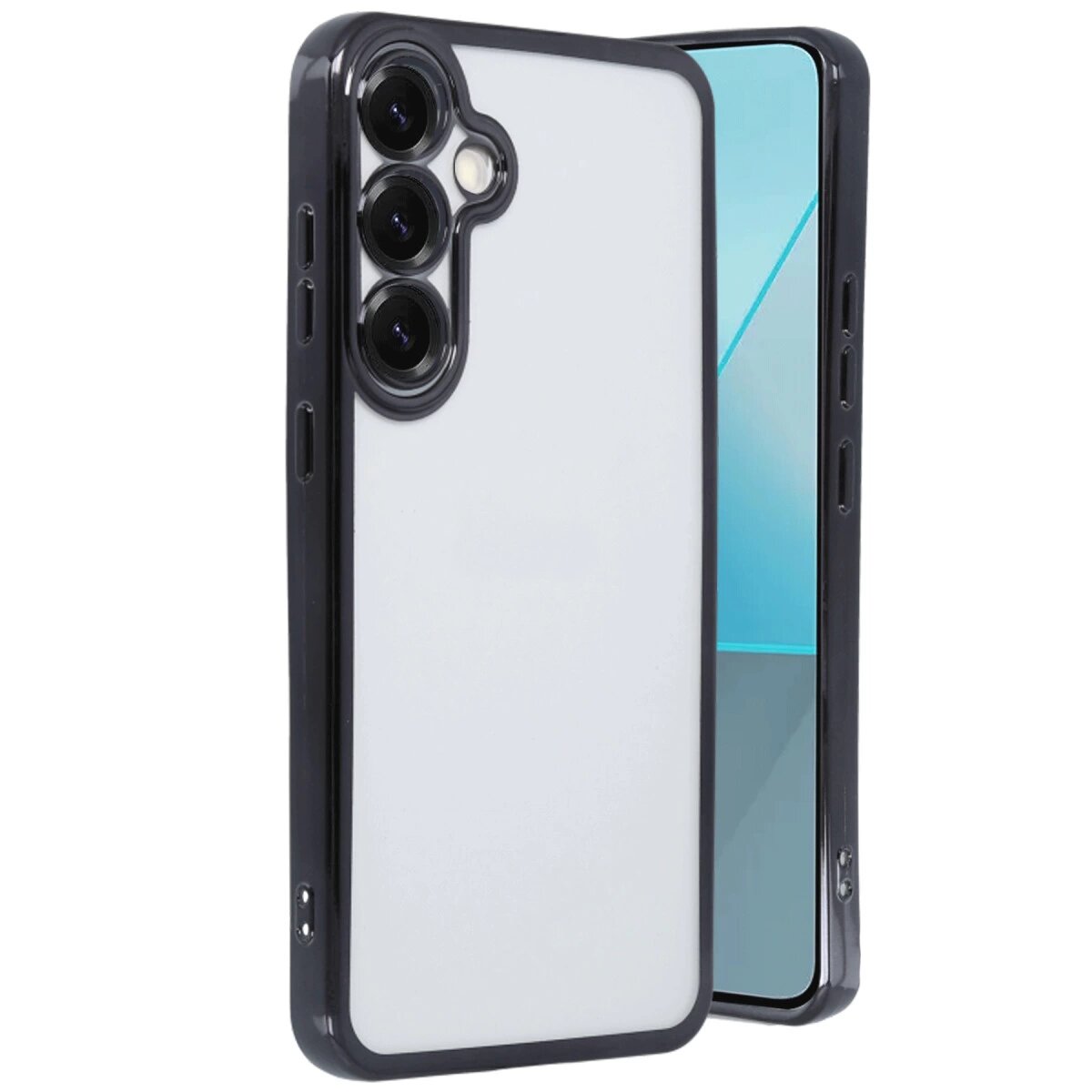 Samsung Galaxy S25 Kılıf Razer Lensli Silikon - Siyah
