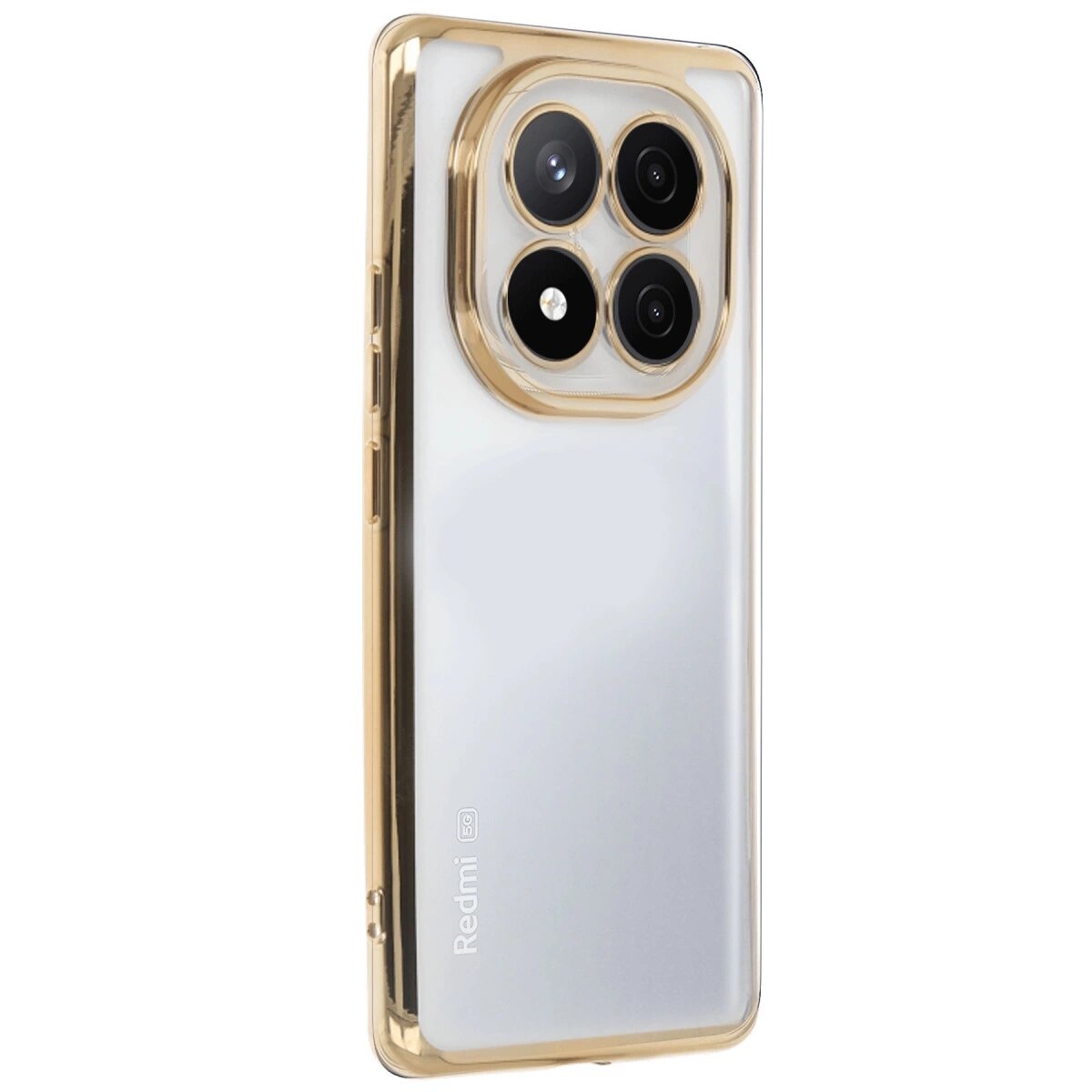 Xiaomi Redmi Note 14 Pro Plus Kılıf Razer Lensli Silikon - Gold Xiaomi Redmi Note 14 Pro Plus Kılıf Razer Lensli Silikon - Gold