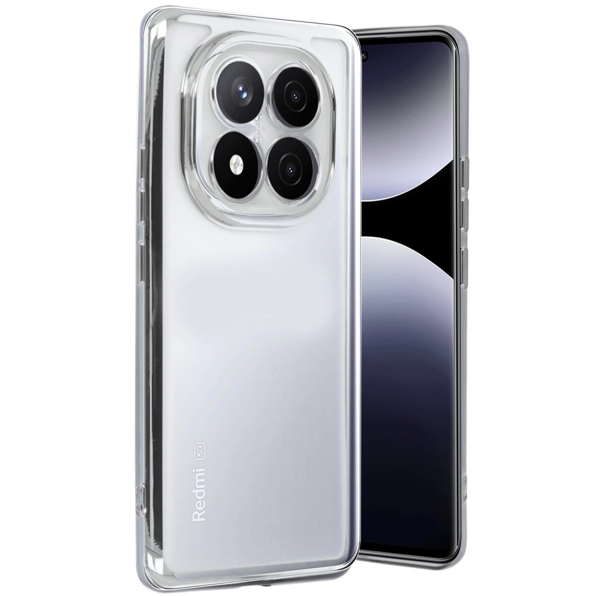 Xiaomi Redmi Note 14 Pro Plus Kılıf Razer Lensli Silikon - Gümüş Xiaomi Redmi Note 14 Pro Plus Kılıf Razer Lensli Silikon - Gümüş
