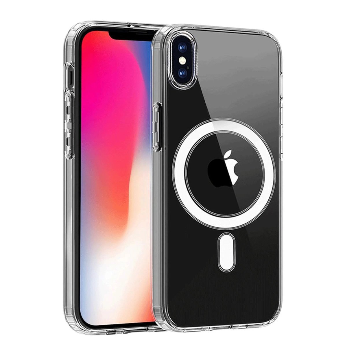 İphone X Kılıf Magneticsafe Şeffaf Silikon - Şeffaf İphone X Kılıf Magneticsafe Şeffaf Silikon - Şeffaf