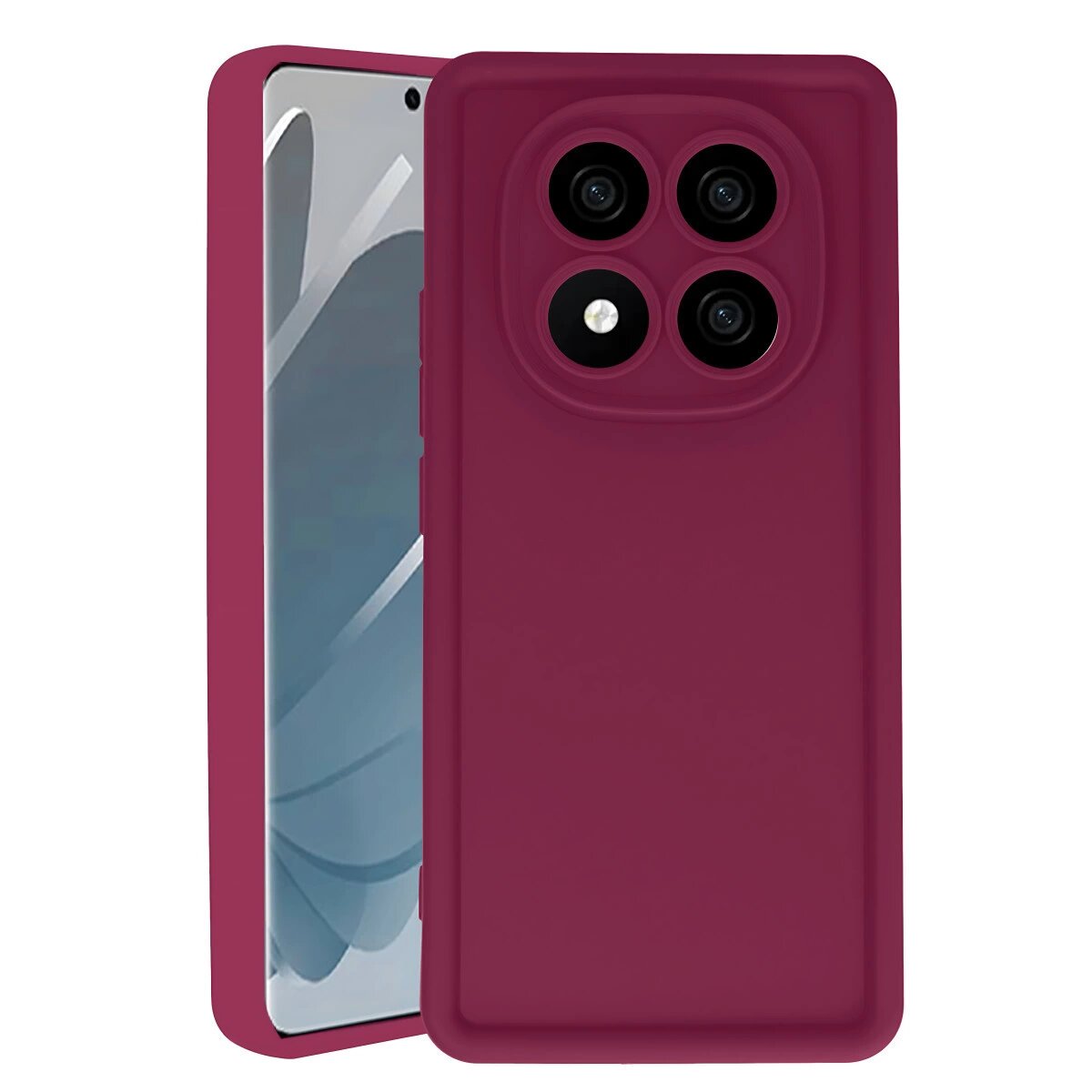 Xiaomi Redmi Note 14 Pro 4g Kılıf Viera Silikon - Bordo Xiaomi Redmi Note 14 Pro 4g Kılıf Viera Silikon - Bordo