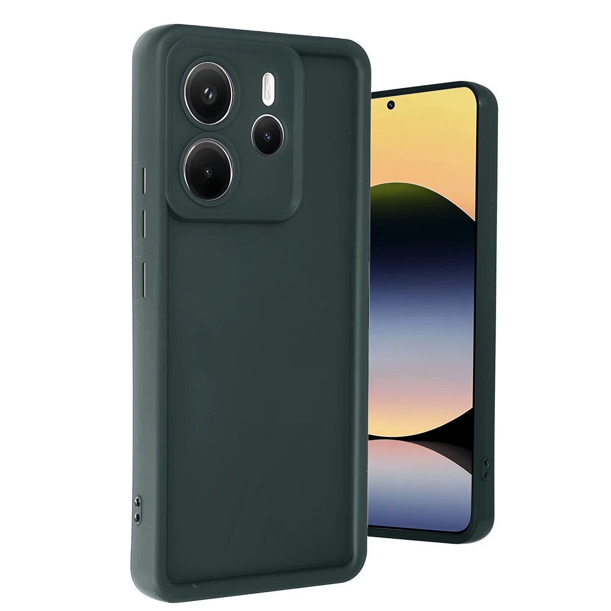 Xiaomi Redmi Note 14 4g Kılıf Viera Silikon - Koyu Yeşil Xiaomi Redmi Note 14 4g Kılıf Viera Silikon - Koyu Yeşil