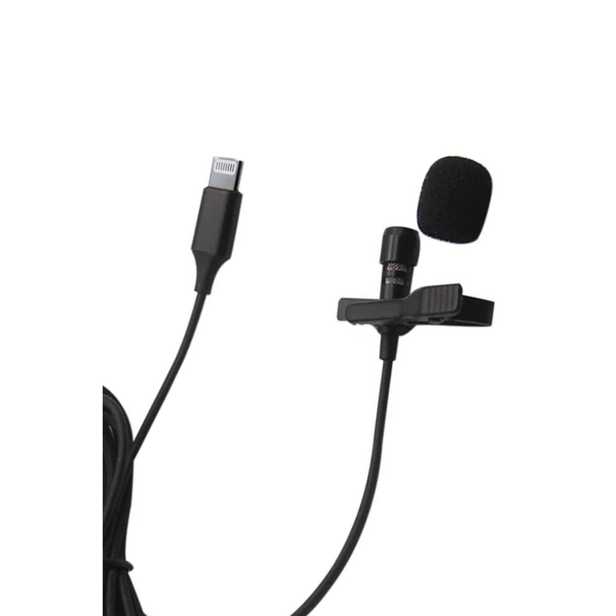 Lightning 2 Metre Double Mikrofon - Siyah Lightning 2 Metre Double Mikrofon - Siyah