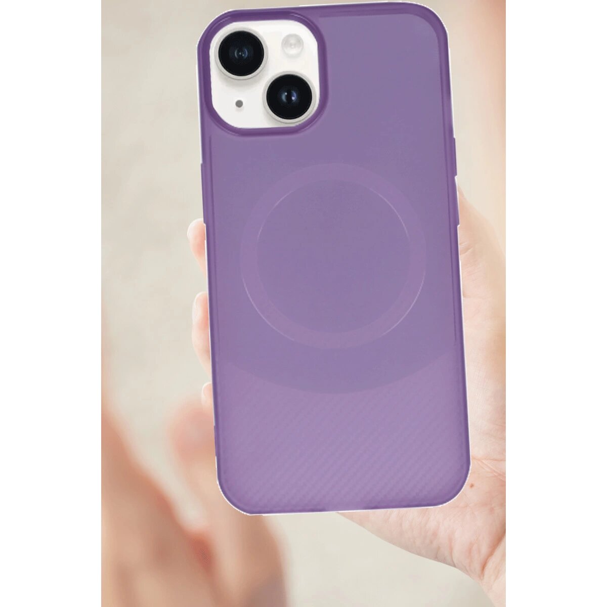 İphone 14 Kılıf Maya Karbon Kapak - Kırmızı