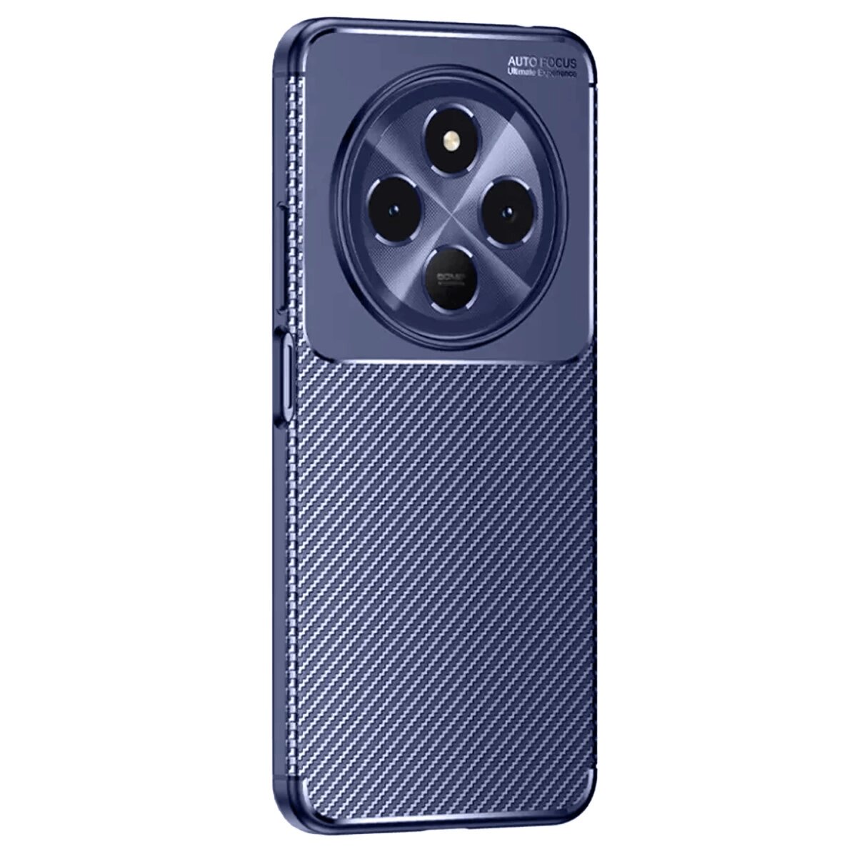 Tecno Spark 30c Kılıf Auto Focus Karbon Kapak - Lacivert Tecno Spark 30c Kılıf Auto Focus Karbon Kapak - Lacivert