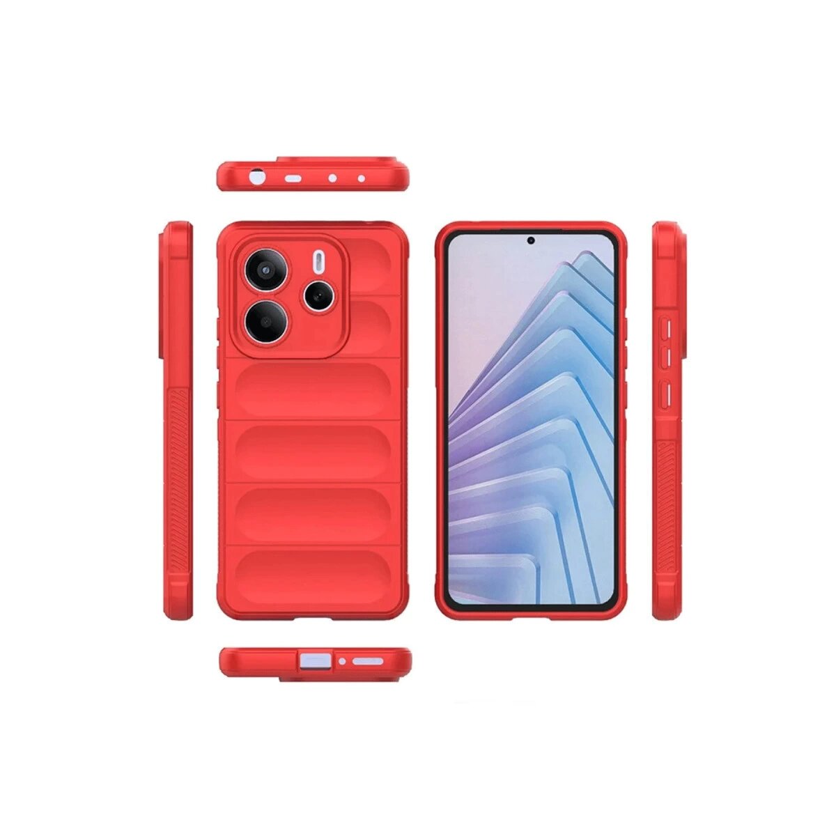 Xiaomi Redmi Note 14 4g Kılıf Optimum Silikon - Kırmızı Xiaomi Redmi Note 14 4g Kılıf Optimum Silikon - Kırmızı