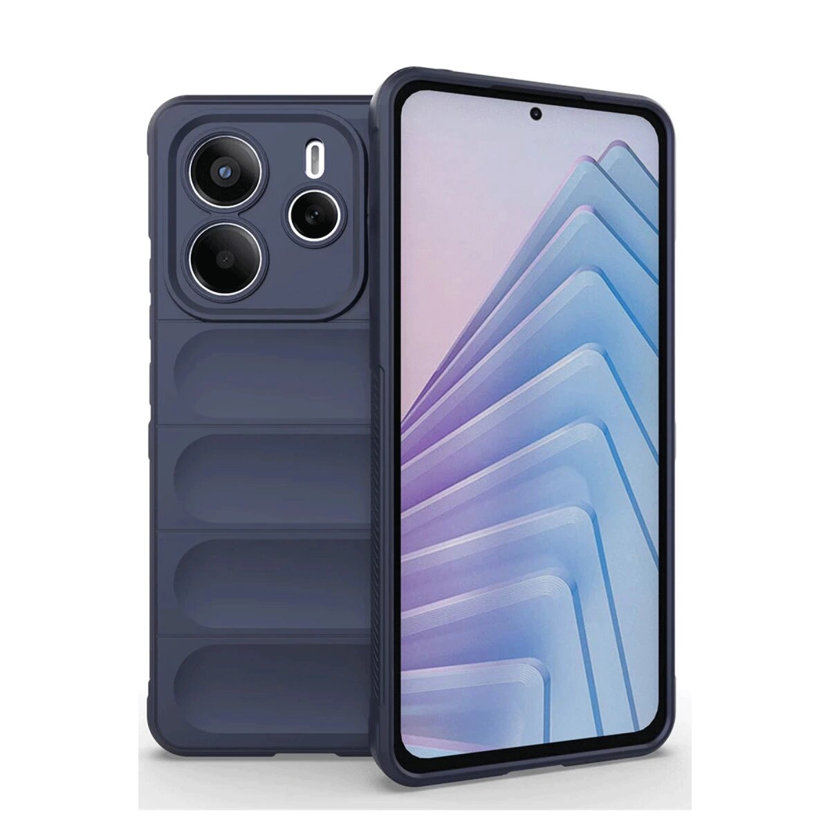 Xiaomi Redmi Note 14 4g Kılıf Optimum Silikon - Lacivert Xiaomi Redmi Note 14 4g Kılıf Optimum Silikon - Lacivert