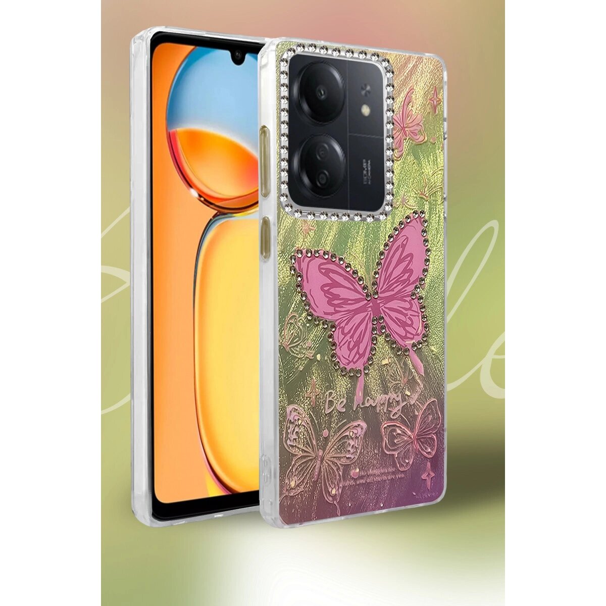 Xiaomi Redmi 13c Kılıf Blade Aynalı Desenli Kapak - Desen 5 Xiaomi Redmi 13c Kılıf Blade Aynalı Desenli Kapak - Desen 5