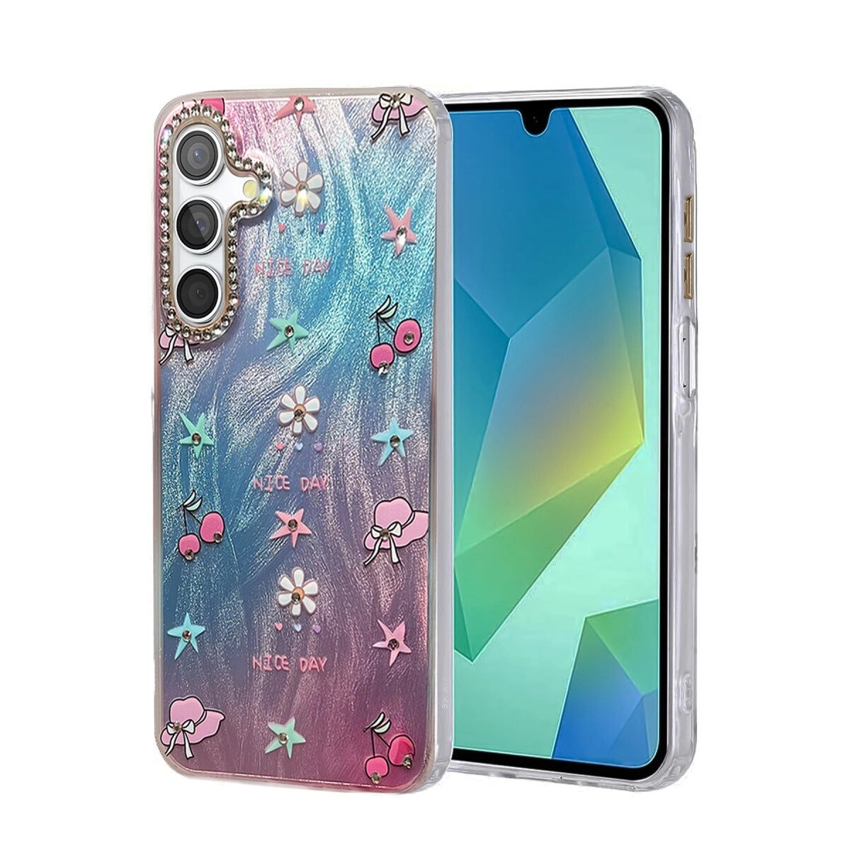 Samsung Galaxy S24 Fe Kılıf Blade Aynalı Desenli Kapak - Desen 4 Samsung Galaxy S24 Fe Kılıf Blade Aynalı Desenli Kapak - Desen 4