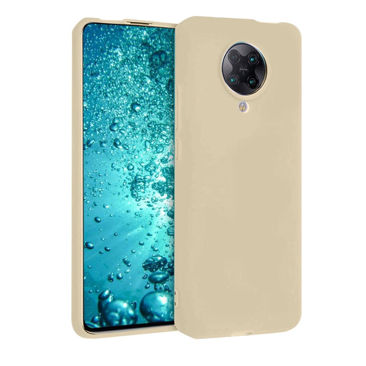 Xiaomi Redmi K30 Pro Kılıf Nano İçi Kadife Silikon - Kemik