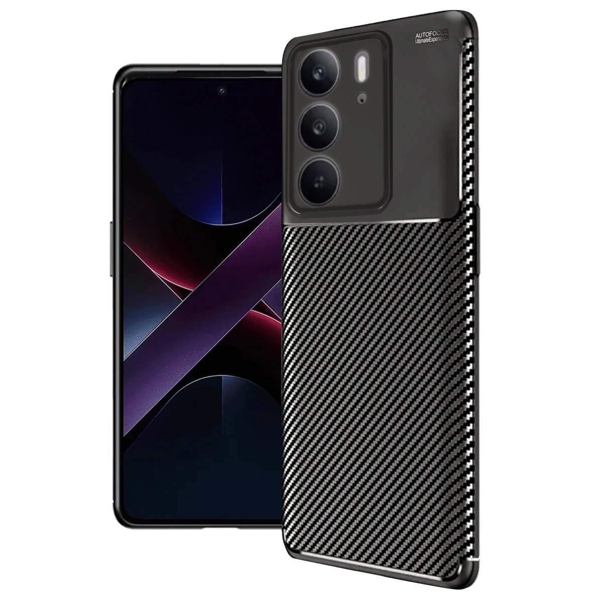 Realme C75 4g Auto Focus Karbon Kapak - Siyah Realme C75 4g Auto Focus Karbon Kapak - Siyah