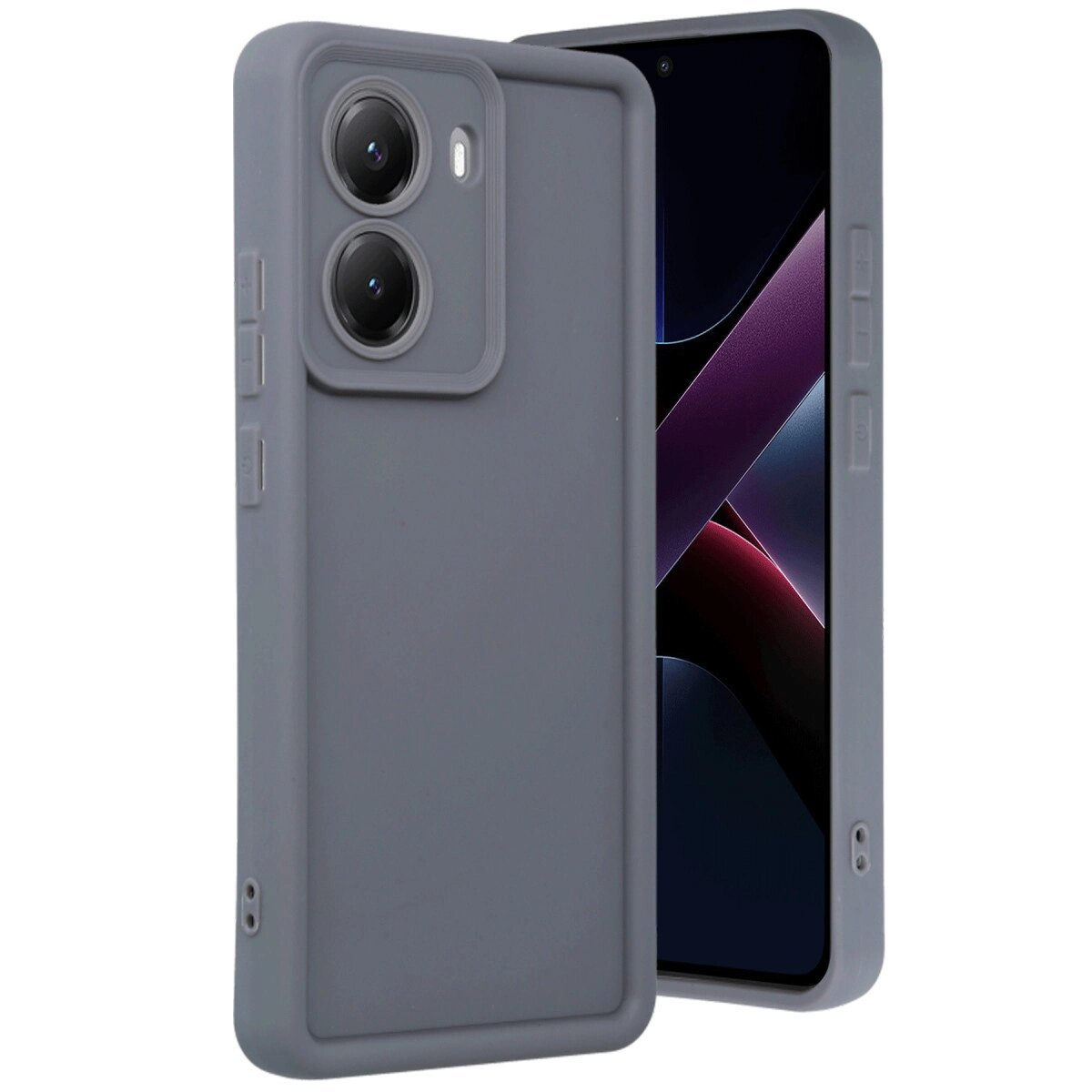 Xiaomi Poco X7 Pro Viera Silikon - Gri Xiaomi Poco X7 Pro Viera Silikon - Gri