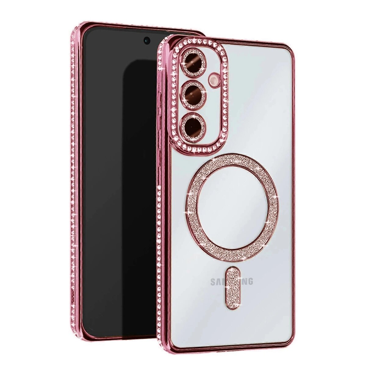 Samsung Galaxy S25 Edge Joke Simli Magneticsafe Kılıf - Pembe Samsung Galaxy S25 Edge Joke Simli Magneticsafe Kılıf - Pembe