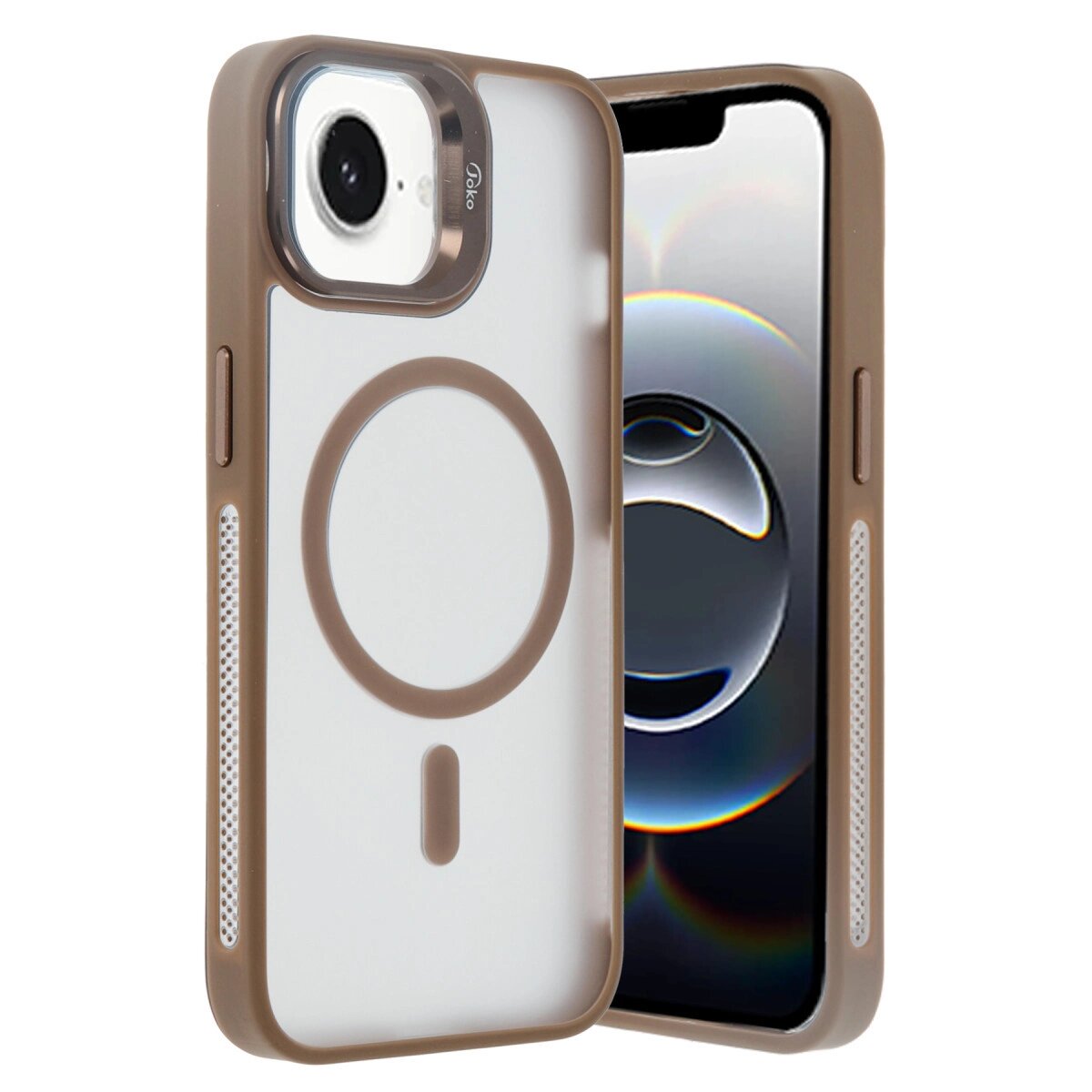 Joko İphone 16e Flet Lens Magsafe Kapak - Gold Joko İphone 16e Flet Lens Magsafe Kapak - Gold