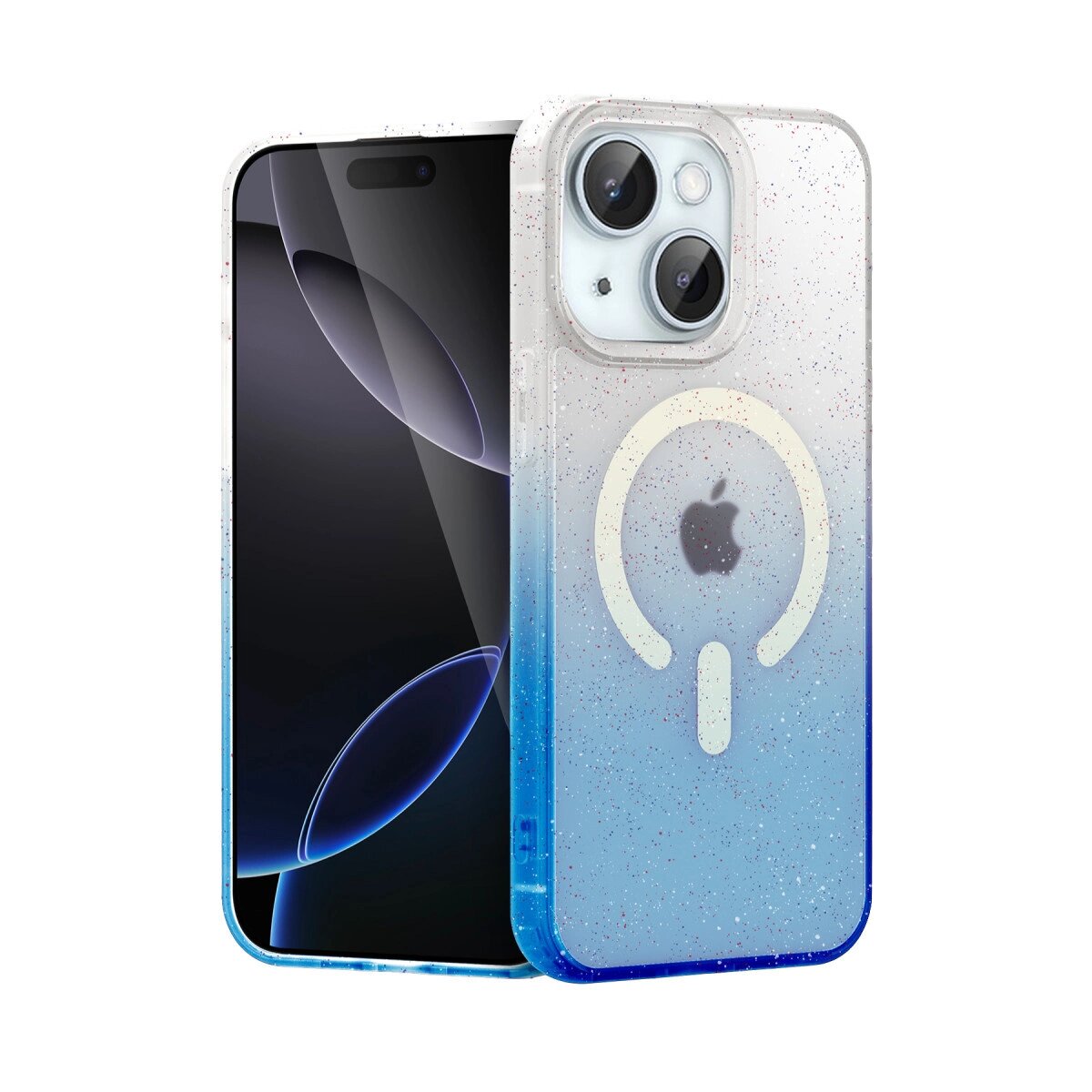 Apple İphone 15 Plus Pummel Shiny Magsafe Kapak - Mavi Apple İphone 15 Plus Pummel Shiny Magsafe Kapak - Mavi