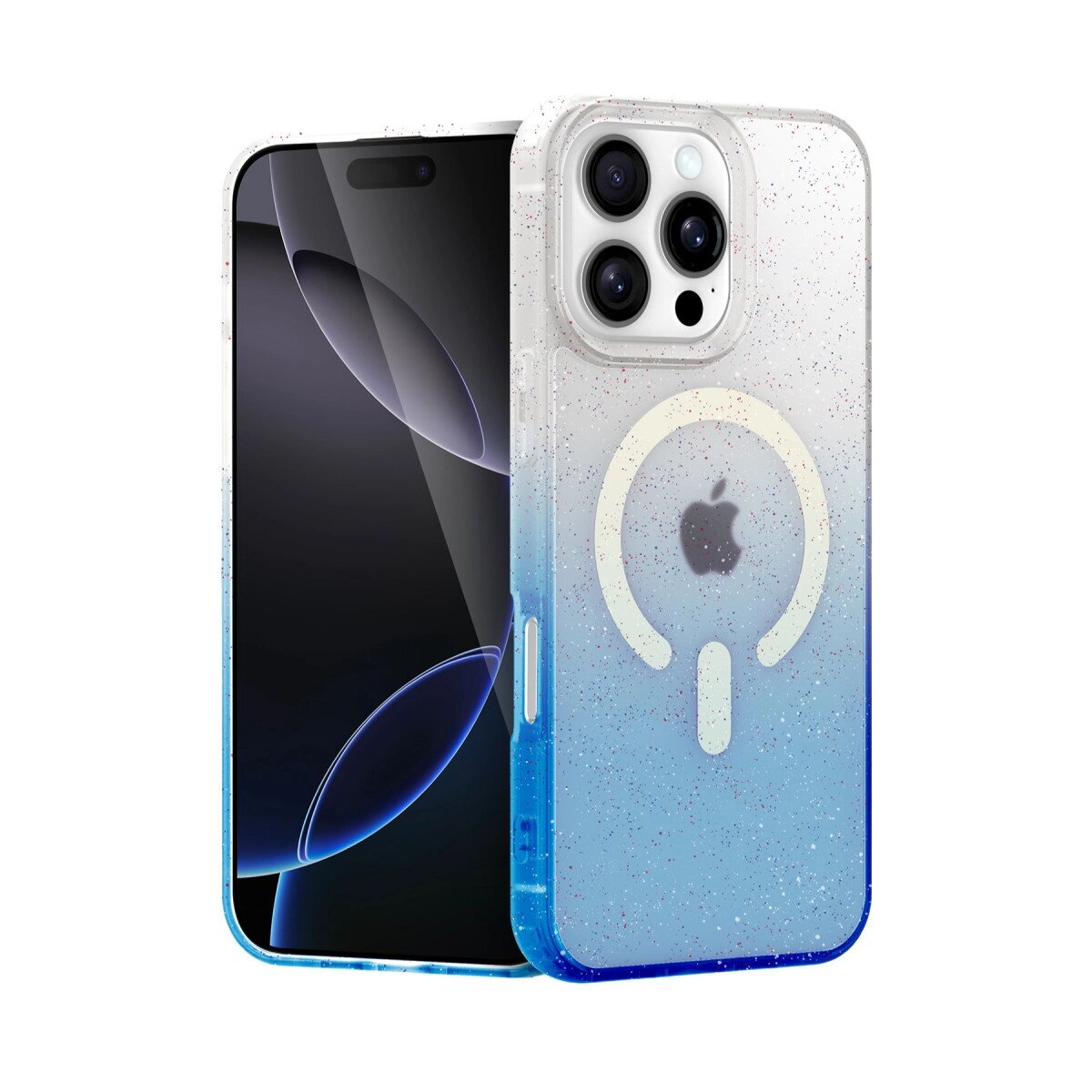 Apple İphone 16 Pro Max Pummel Shiny Magsafe Kapak - Mavi Apple İphone 16 Pro Max Pummel Shiny Magsafe Kapak - Mavi