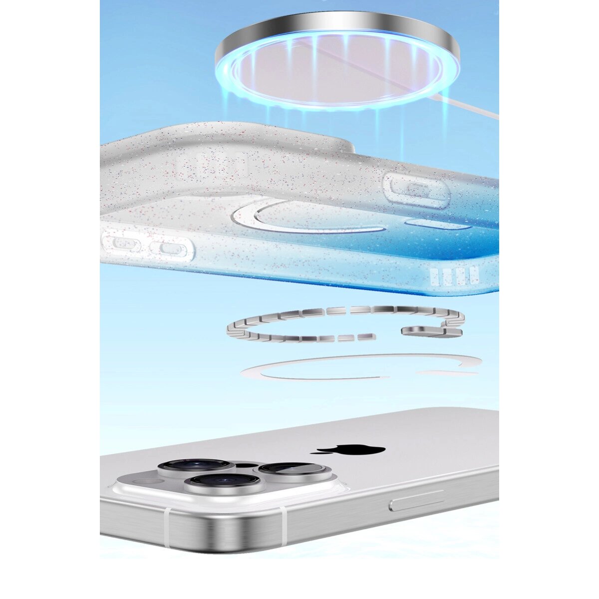Apple İphone 16 Pro Max Pummel Shiny Magsafe Kapak - Mor Apple İphone 16 Pro Max Pummel Shiny Magsafe Kapak - Mor