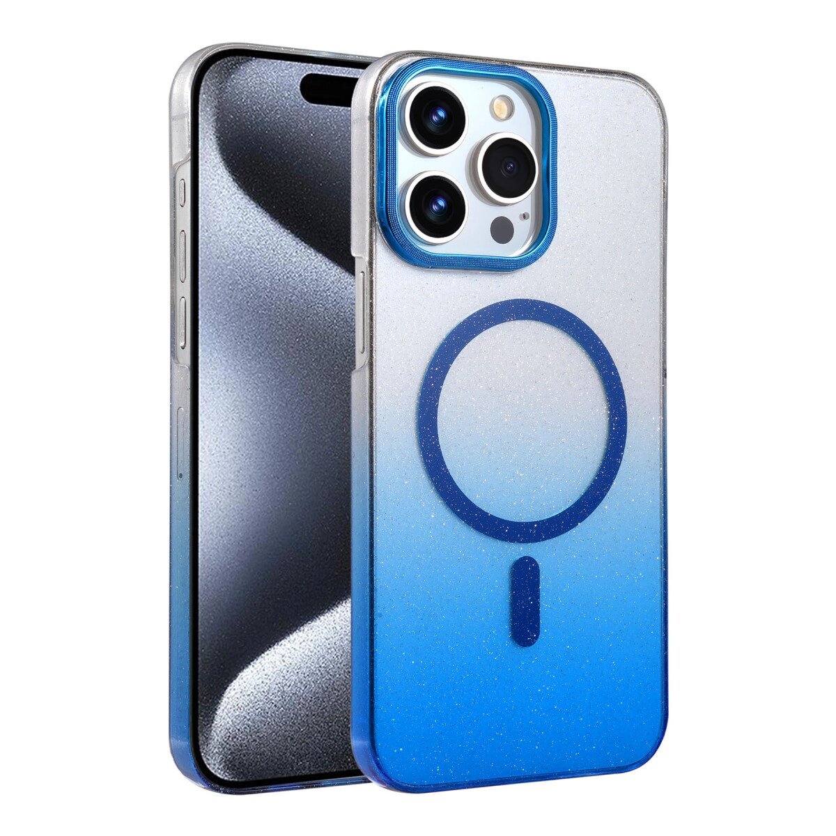 Apple İphone 14 Pro Max Glossy Magsafe Kapak - Mavi Apple İphone 14 Pro Max Glossy Magsafe Kapak - Mavi