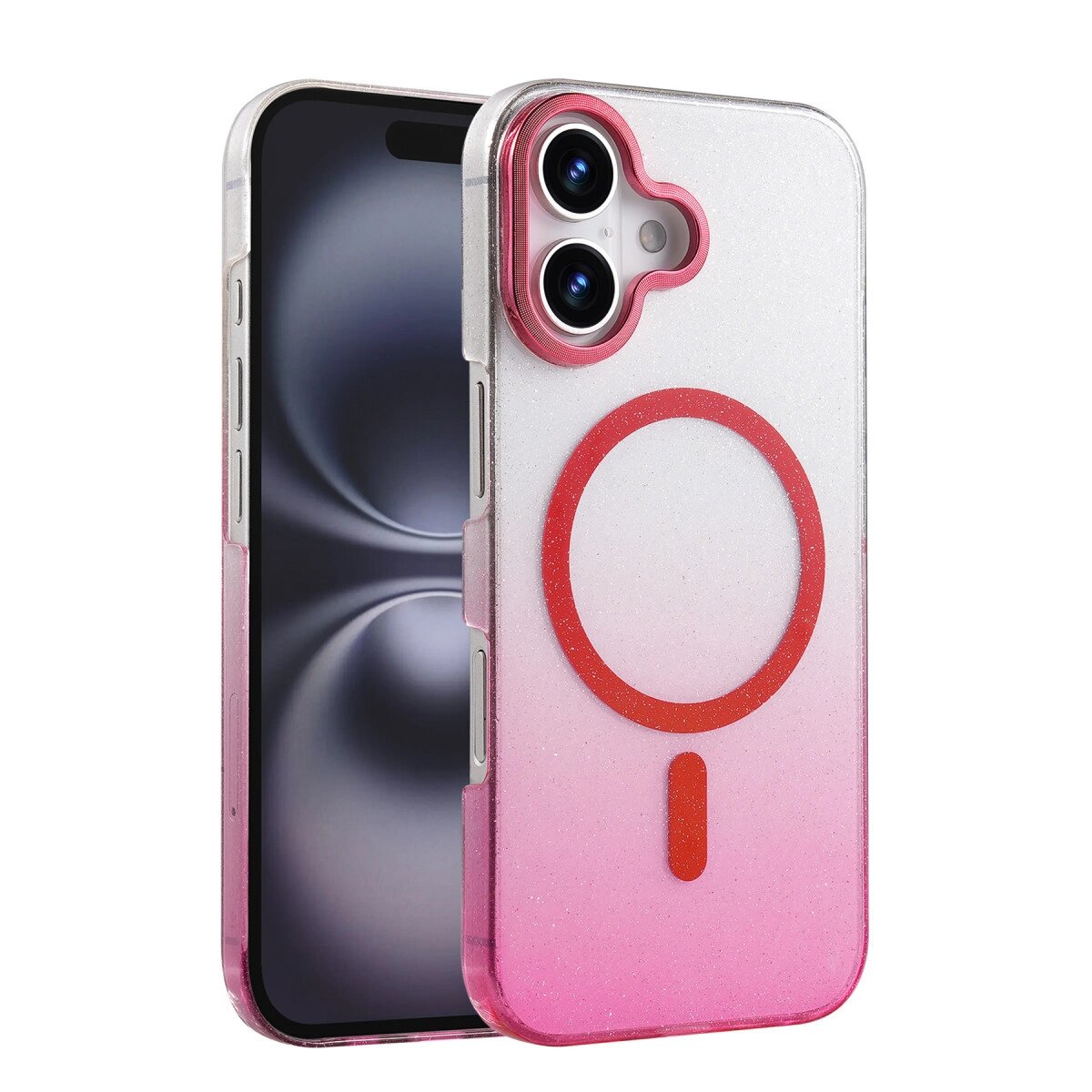 Apple İphone 16 Plus Glossy Magsafe Kapak - Pembe Apple İphone 16 Plus Glossy Magsafe Kapak - Pembe