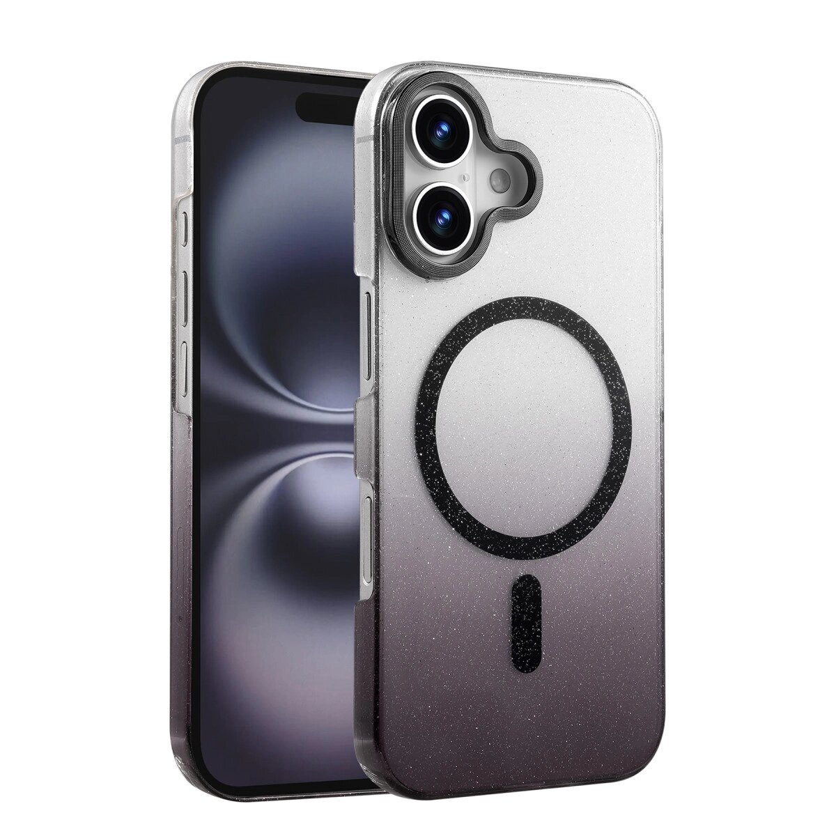Apple İphone 16 Plus Glossy Magsafe Kapak - Siyah Apple İphone 16 Plus Glossy Magsafe Kapak - Siyah