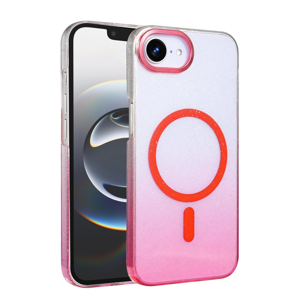 Apple İphone 16e Glossy Magsafe Kapak - Pembe Apple İphone 16e Glossy Magsafe Kapak - Pembe