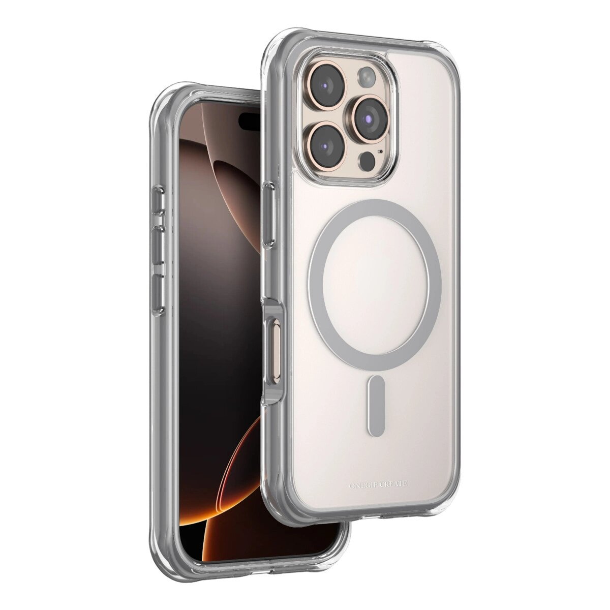 Onegif Apple İphone 16 Pro Max Hulk Magsafe Kapak - Titan Gri Onegif Apple İphone 16 Pro Max Hulk Magsafe Kapak - Titan Gri