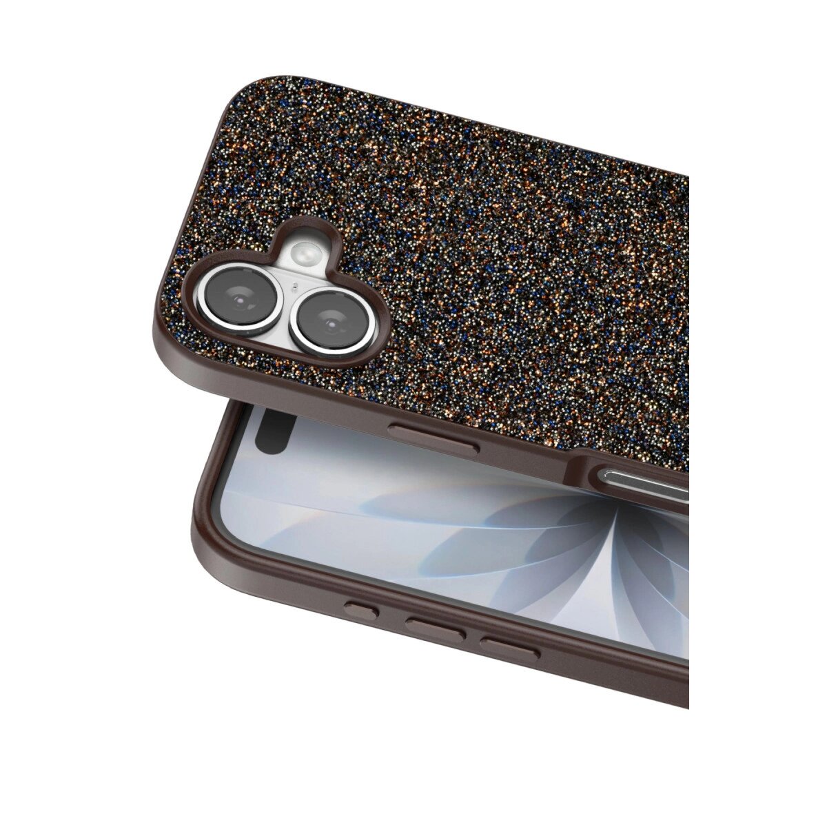 Onegif Apple İphone 17 Bright Simli Kapak - Gold Onegif Apple İphone 17 Bright Simli Kapak - Gold