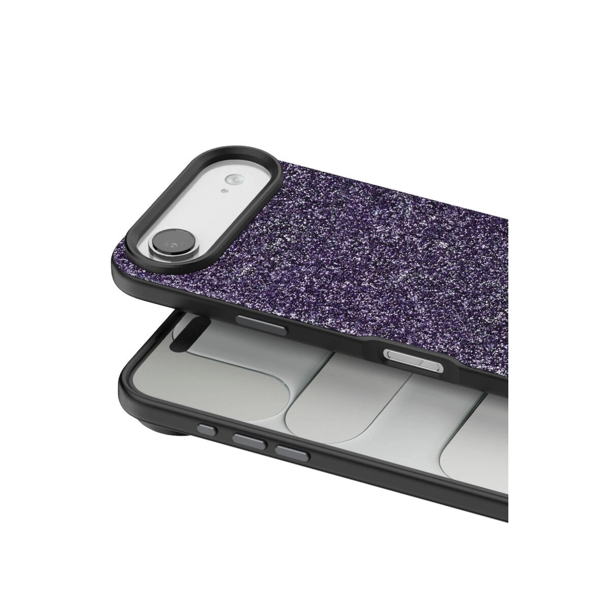 Onegif Apple İphone 17 Air Bright Simli Kapak - Derin Mor Onegif Apple İphone 17 Air Bright Simli Kapak - Derin Mor