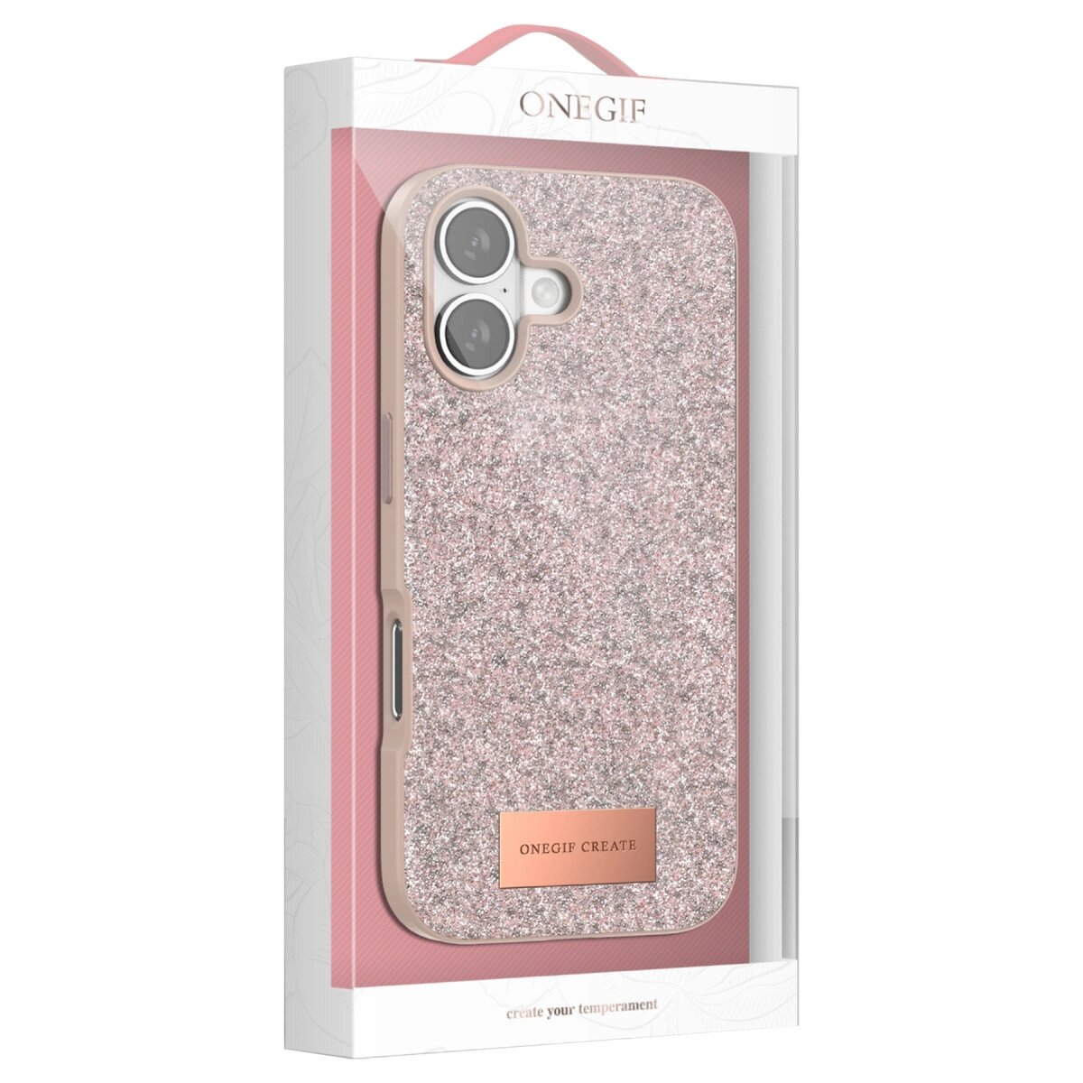 Onegif Apple İphone 17 Air Bright Simli Kapak - Gold Onegif Apple İphone 17 Air Bright Simli Kapak - Gold