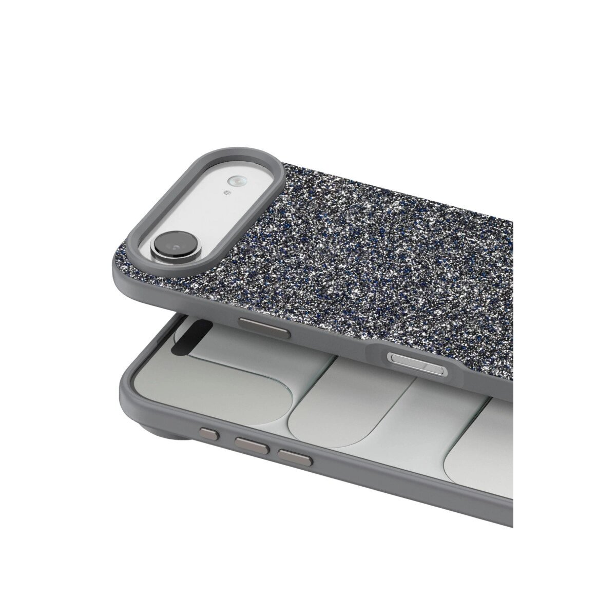 Onegif Apple İphone 17 Air Bright Simli Kapak - Gümüş Onegif Apple İphone 17 Air Bright Simli Kapak - Gümüş