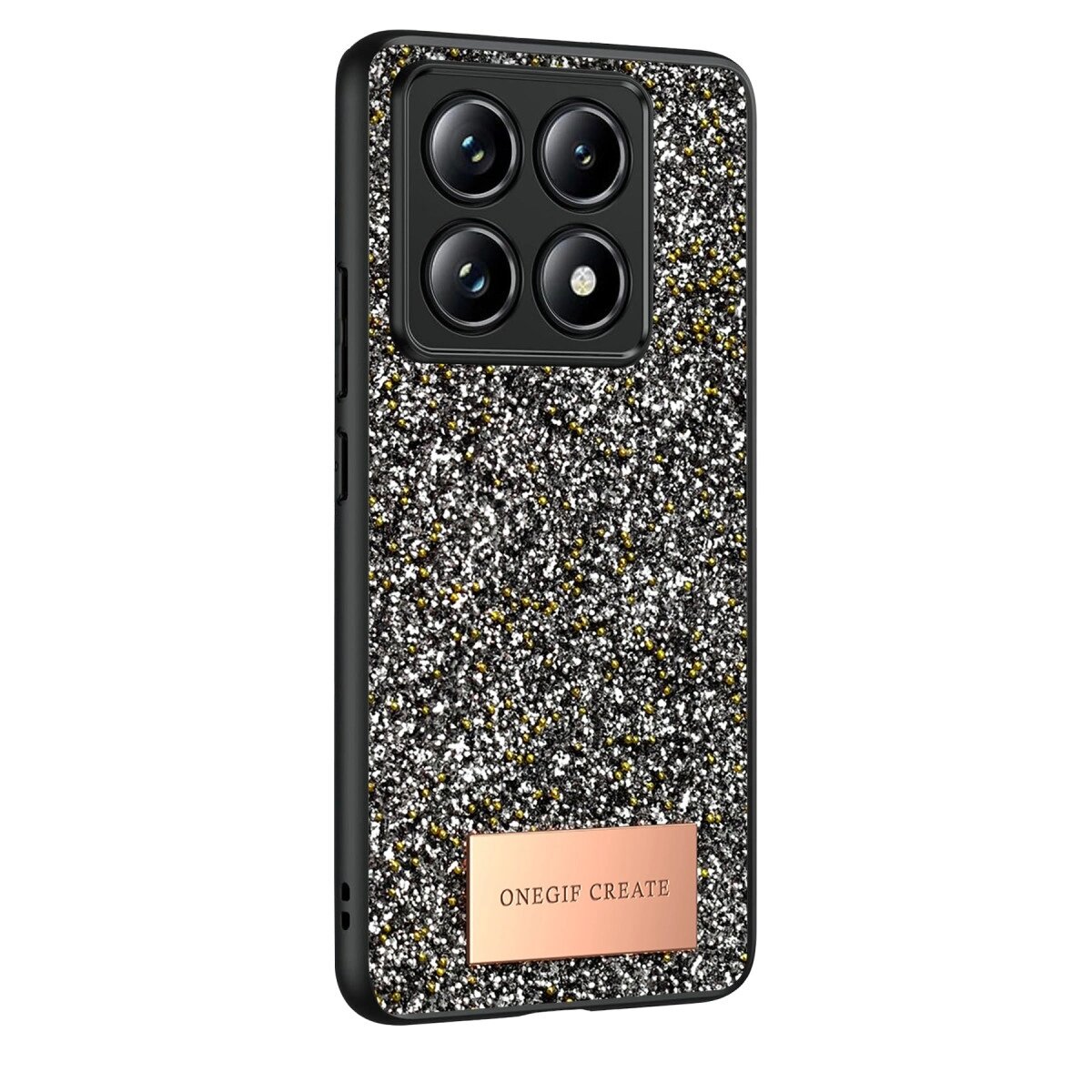 Onegif Xiaomi Mi 14t Pro Bright Simli Kapak - Gümüş Onegif Xiaomi Mi 14t Pro Bright Simli Kapak - Gümüş