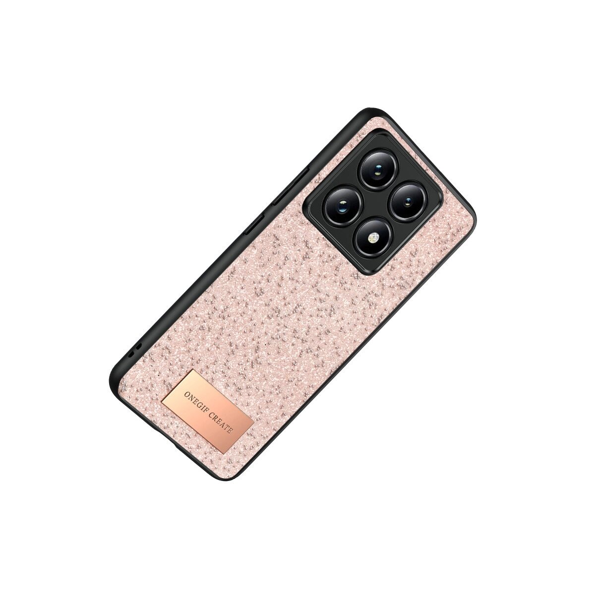 Onegif Xiaomi Mi 14t Pro Bright Simli Kapak - Pembe Onegif Xiaomi Mi 14t Pro Bright Simli Kapak - Pembe
