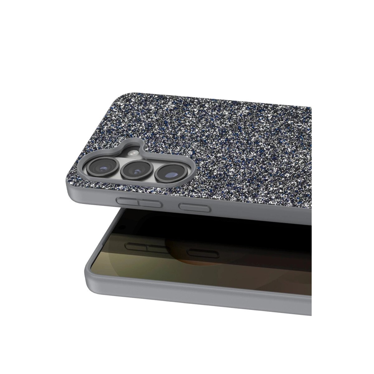 Onegif Samsung Galaxy S26 Plus Bright Simli Kapak - Gümüş Onegif Samsung Galaxy S26 Plus Bright Simli Kapak - Gümüş